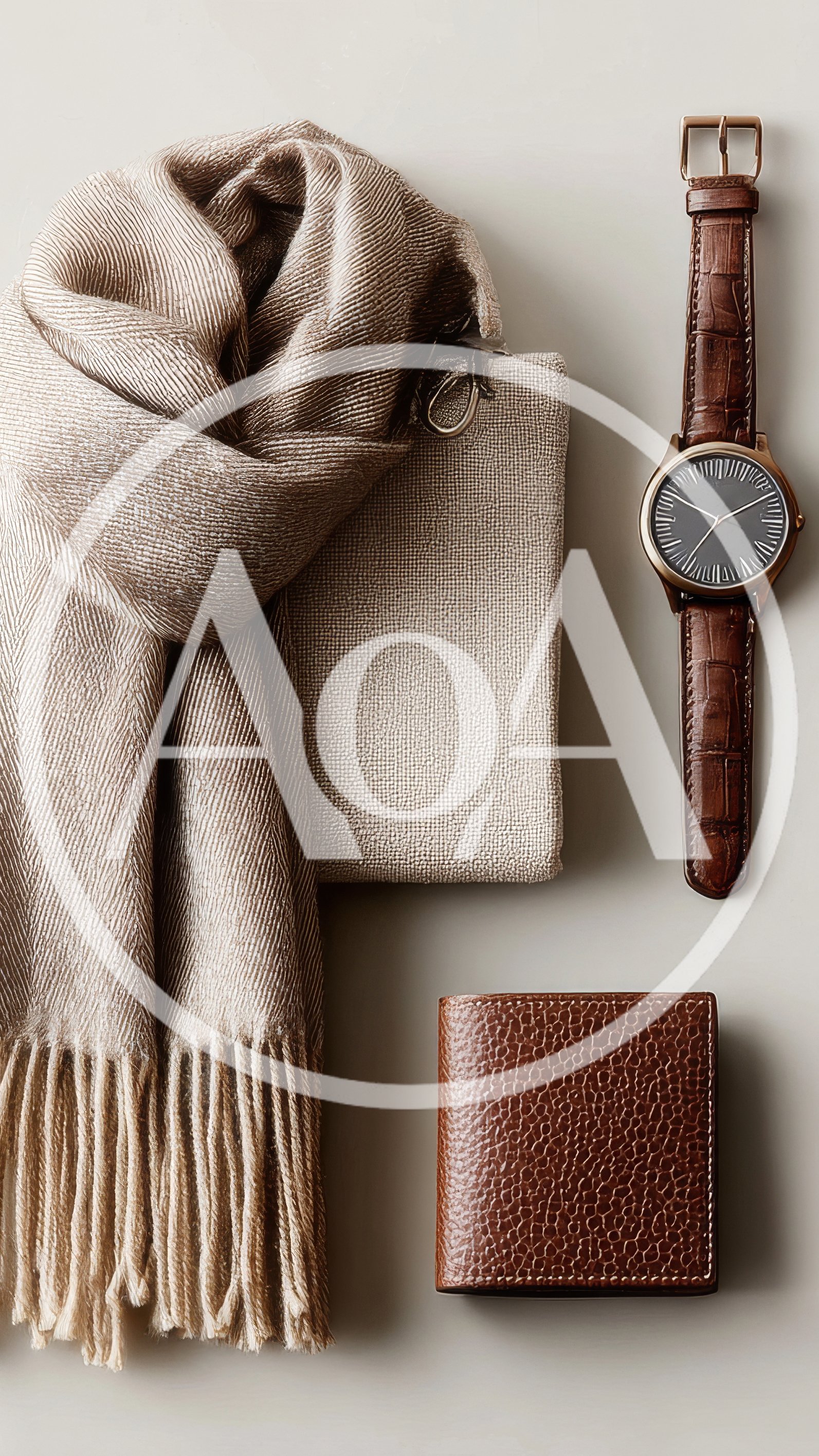 Flat Lay of Luxury Men Accessories