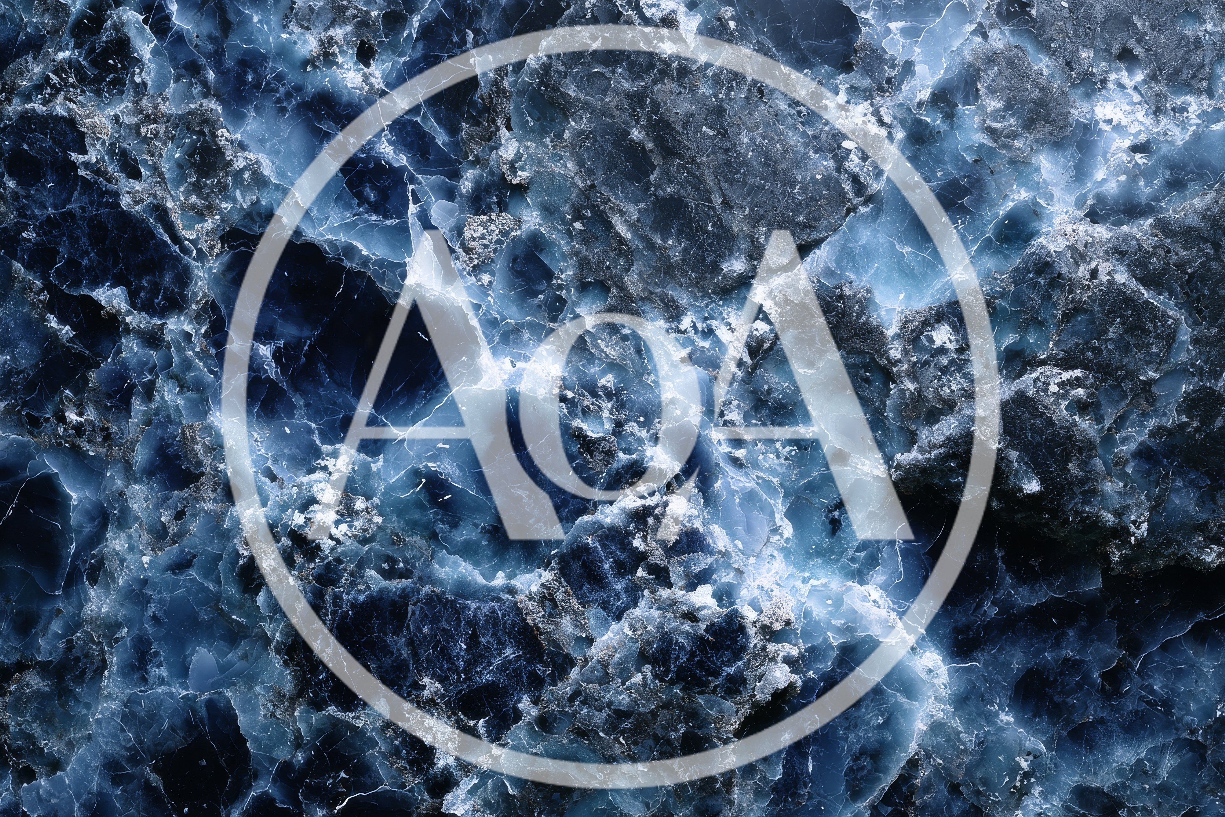 Abstract Blue Marble Stone Texture Background