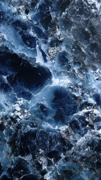 Abstract Blue Marble Stone Texture Background
