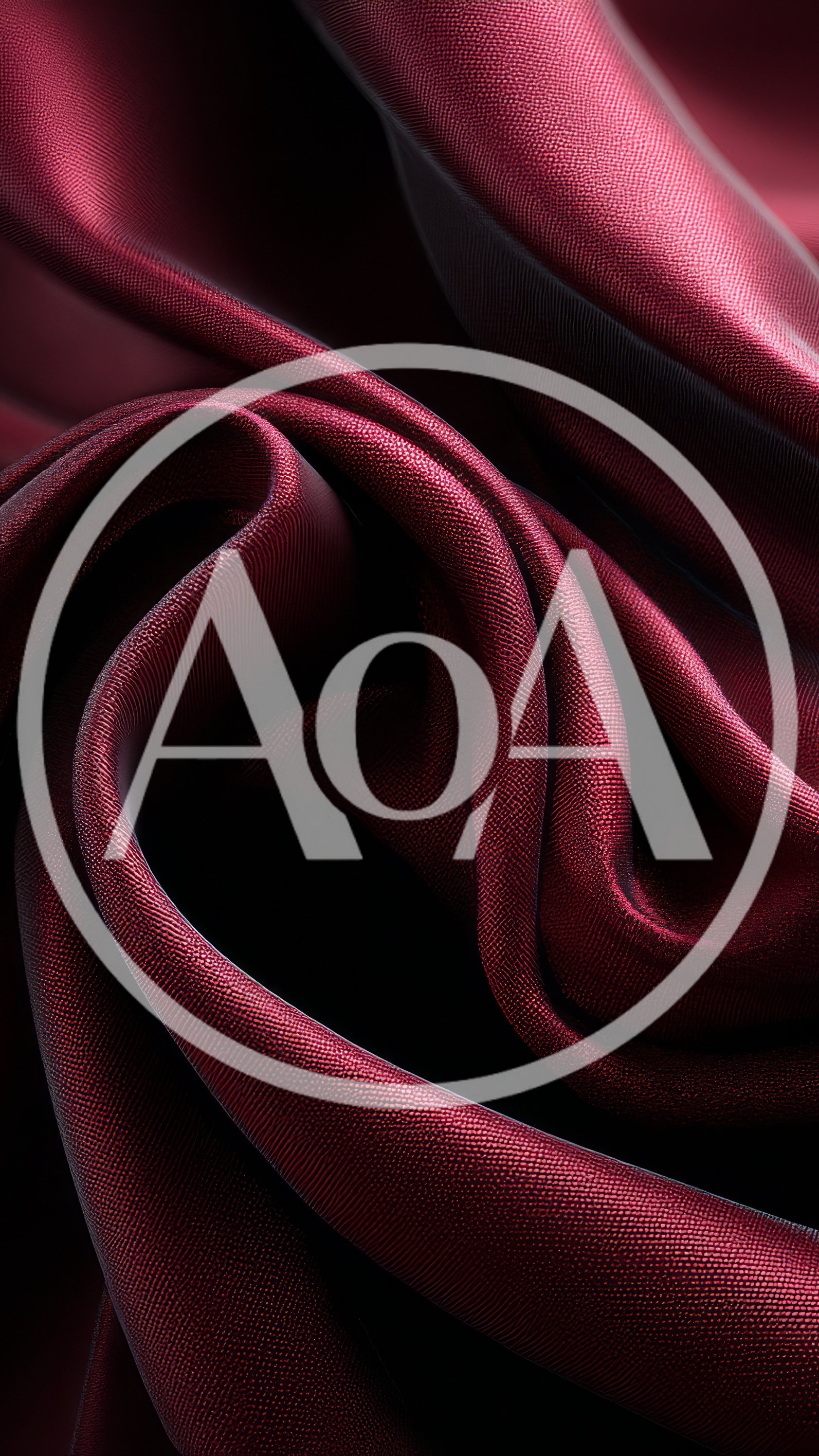 Abstract Background of Deep Red Satin Fabric