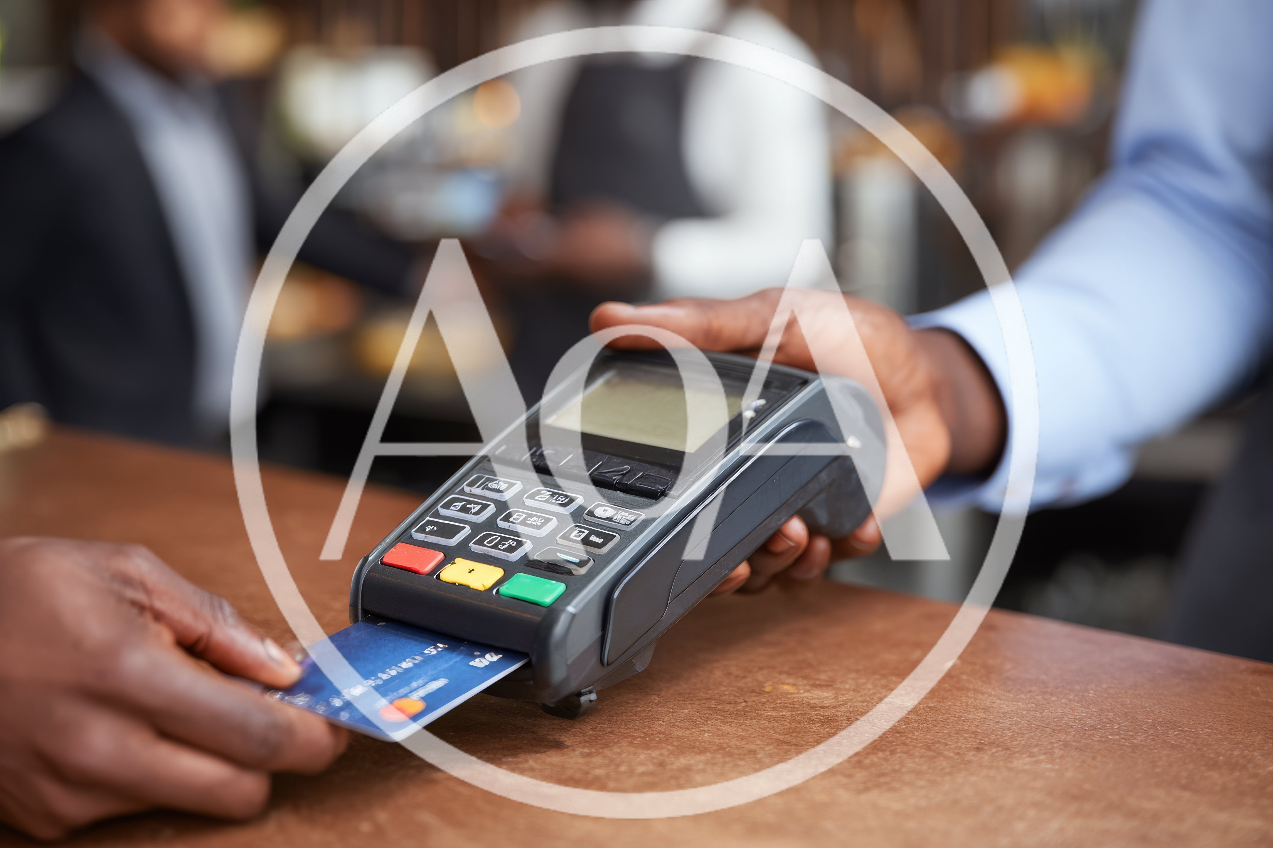 Customer Paying With Credit Card At Point Of Sale