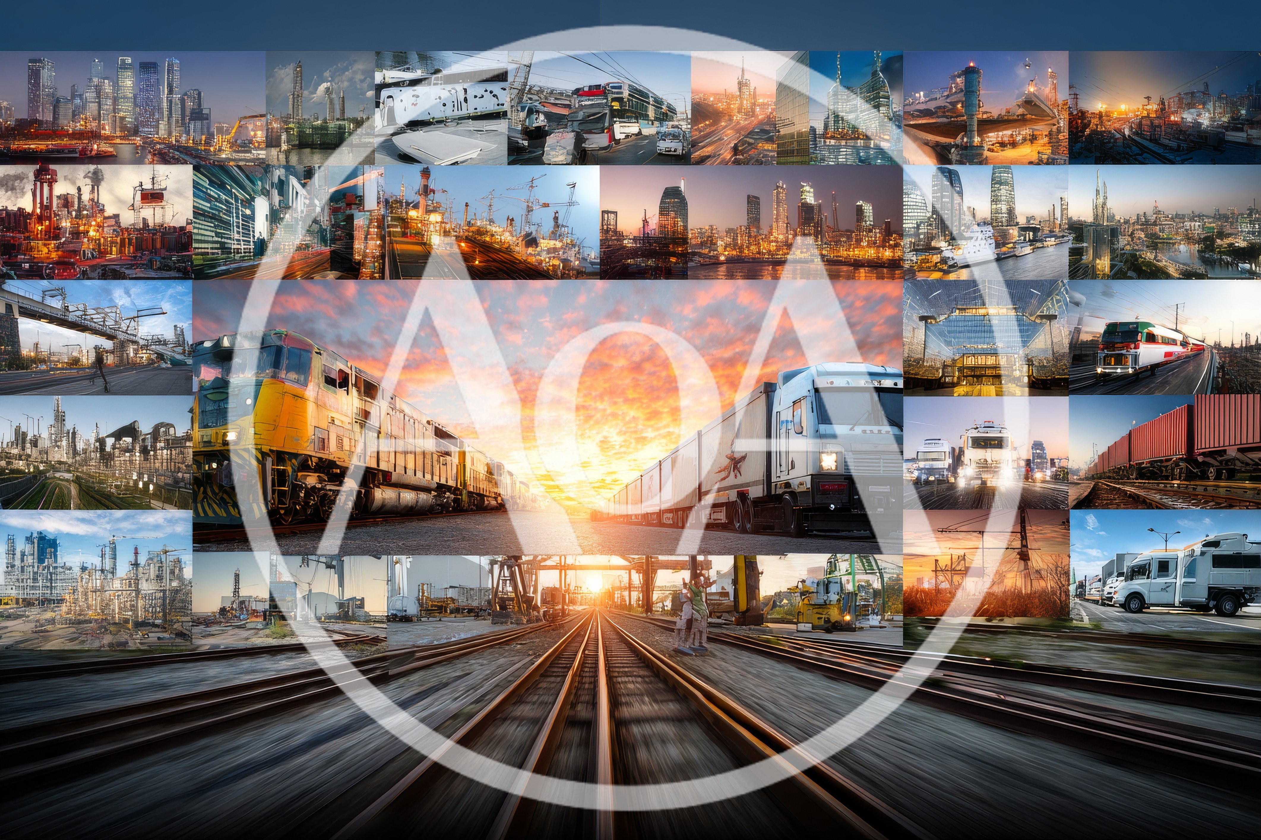 Global Logistics and Industrial Infrastructure Collage
