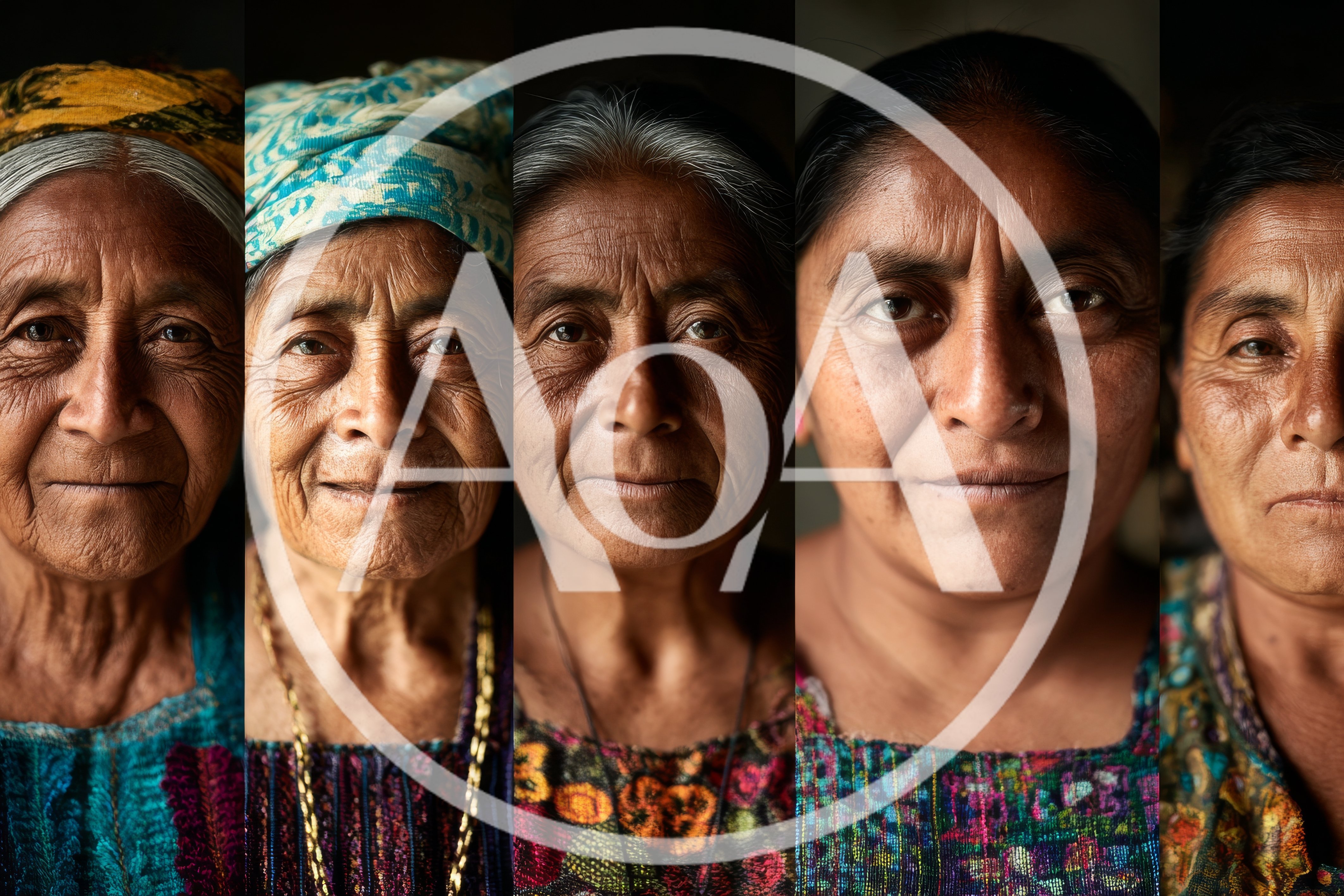 Portraits Of Indigenous Mayan Women In Traditional Clothing