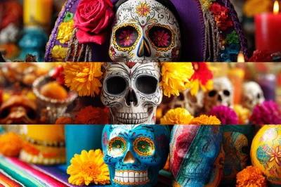 Day of the Dead Sugar Skull Altar Decorations