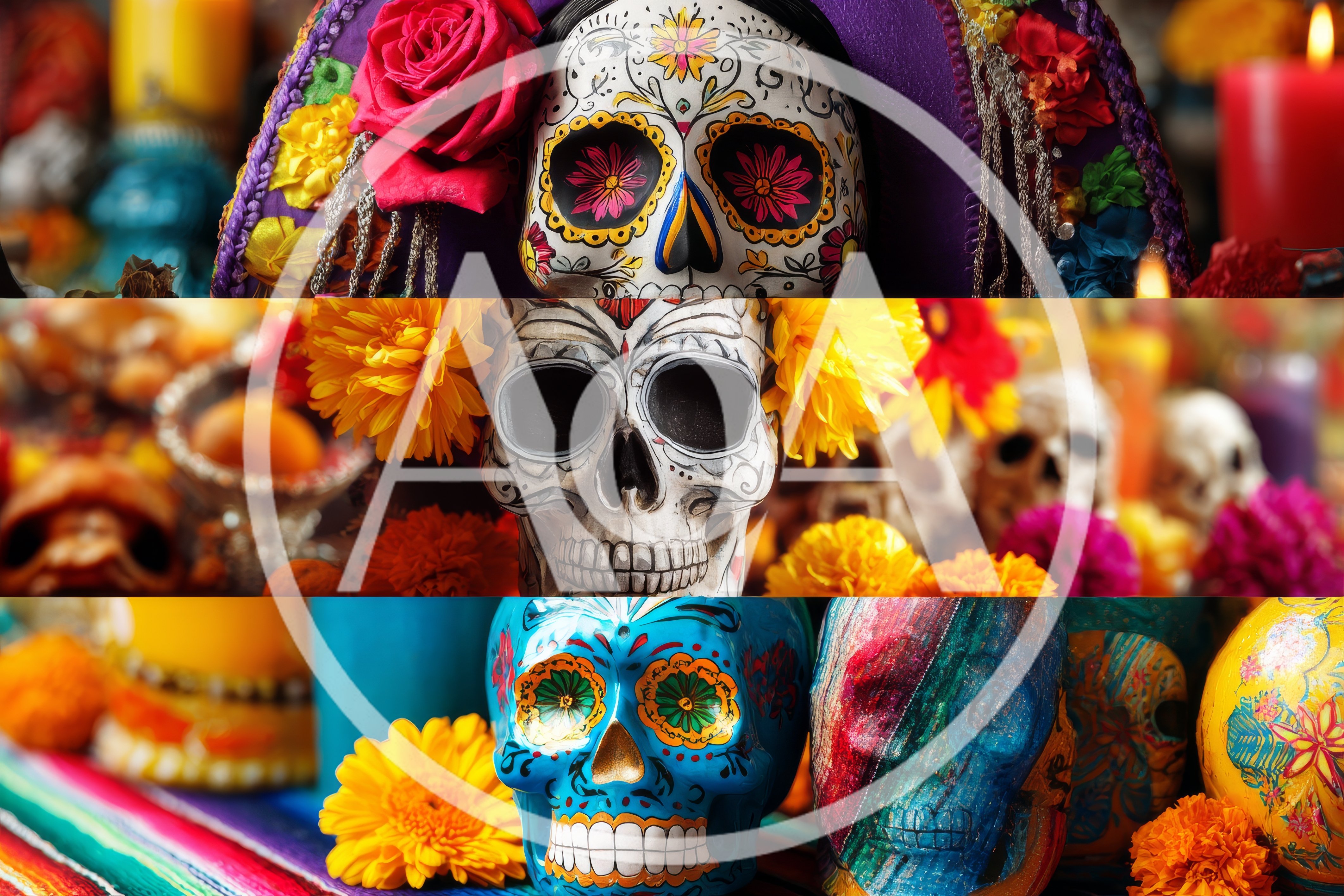 Day of the Dead Sugar Skull Altar Decorations