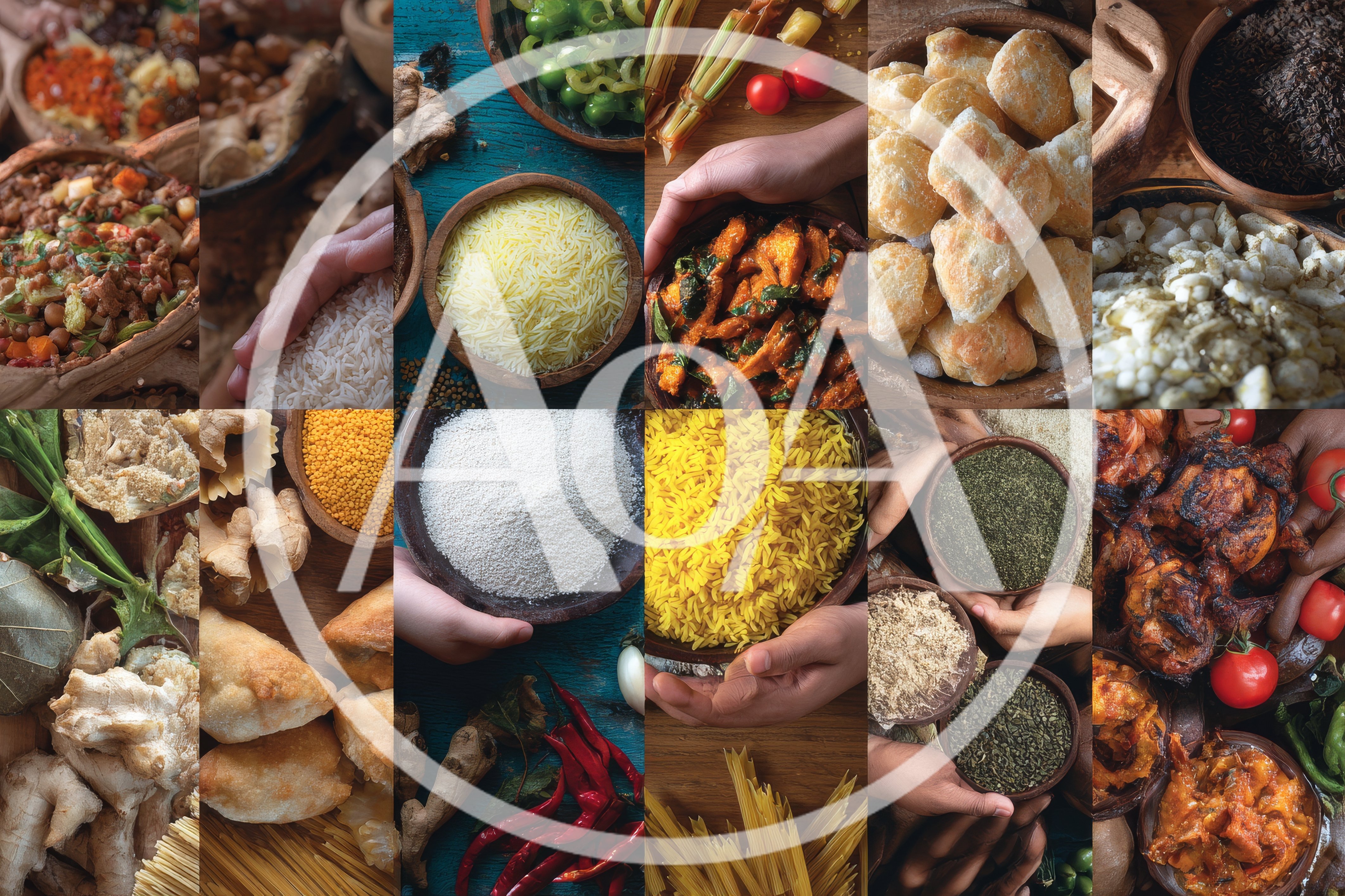 Collage Of Various Ingredients And Prepared Food Dishes