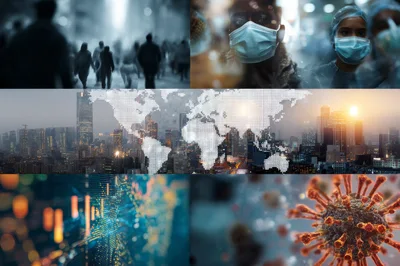 Global Pandemic Impact And Economic Crisis Concept