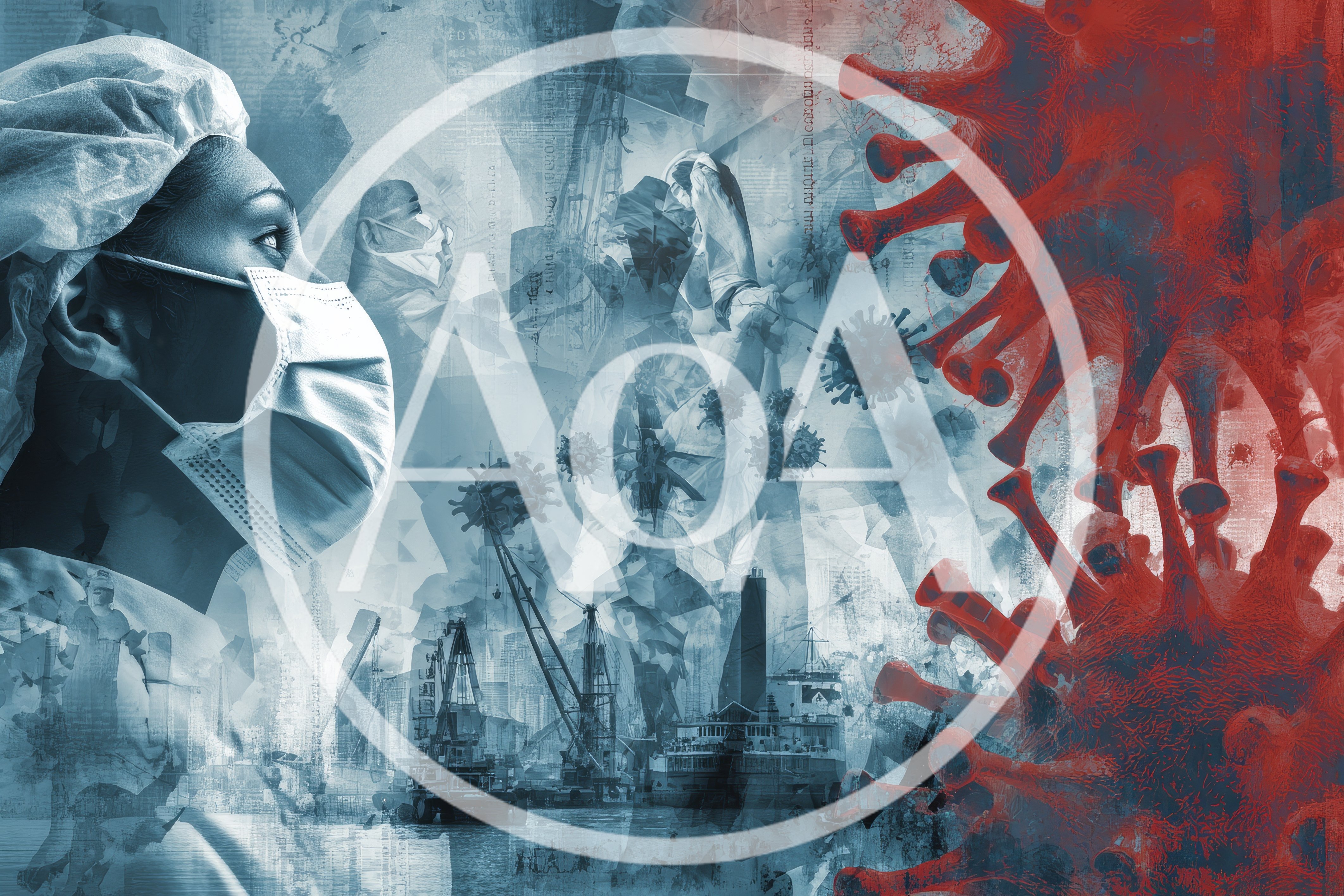 Medical Professional Facing Global Pandemic Crisis Concept