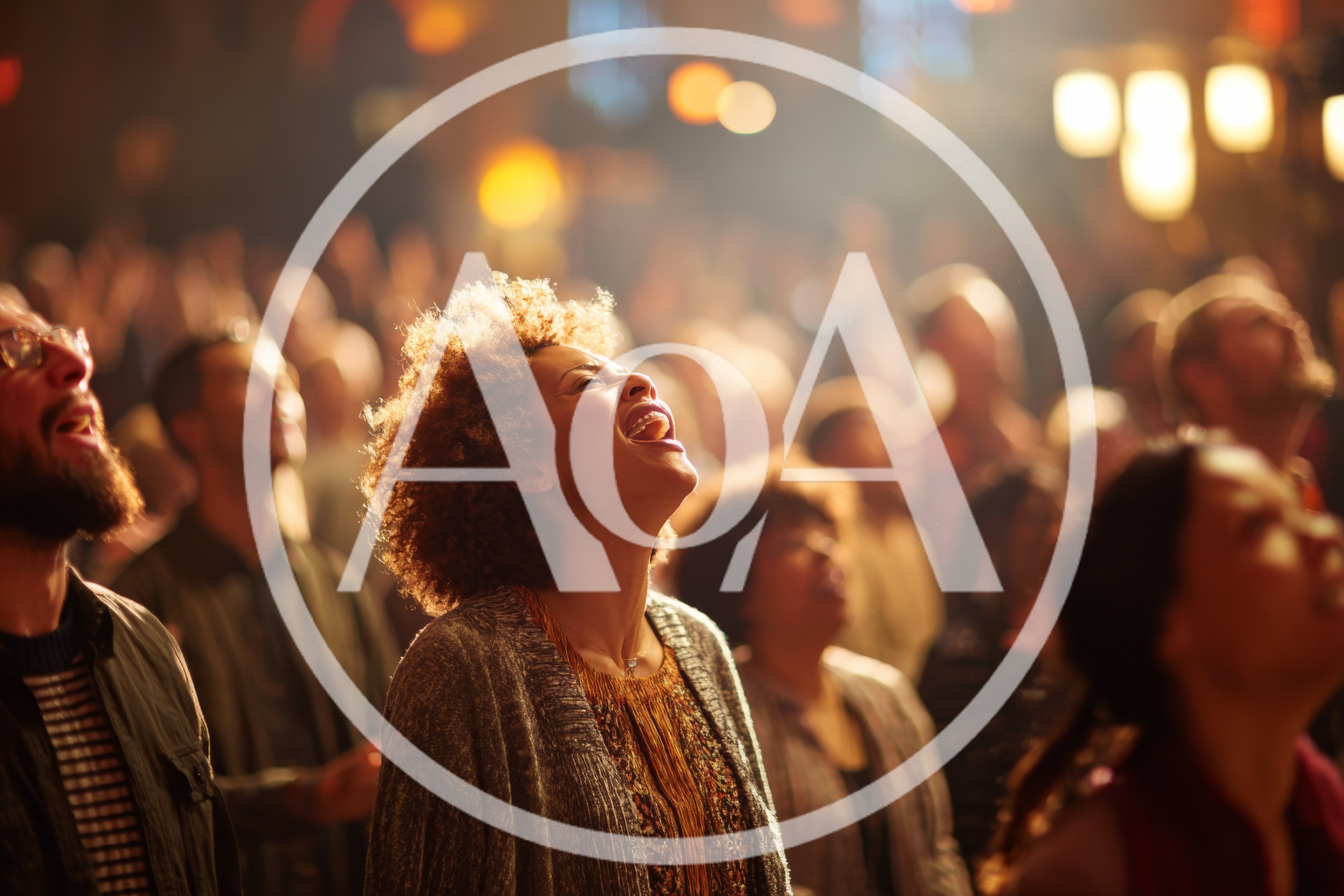 Diverse Crowd Singing Together At A Concert