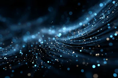 Abstract Fiber Optic Data Transmission Background