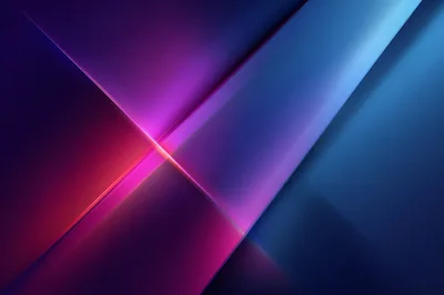 Abstract Geometric Background With Glowing Neon Light Beams