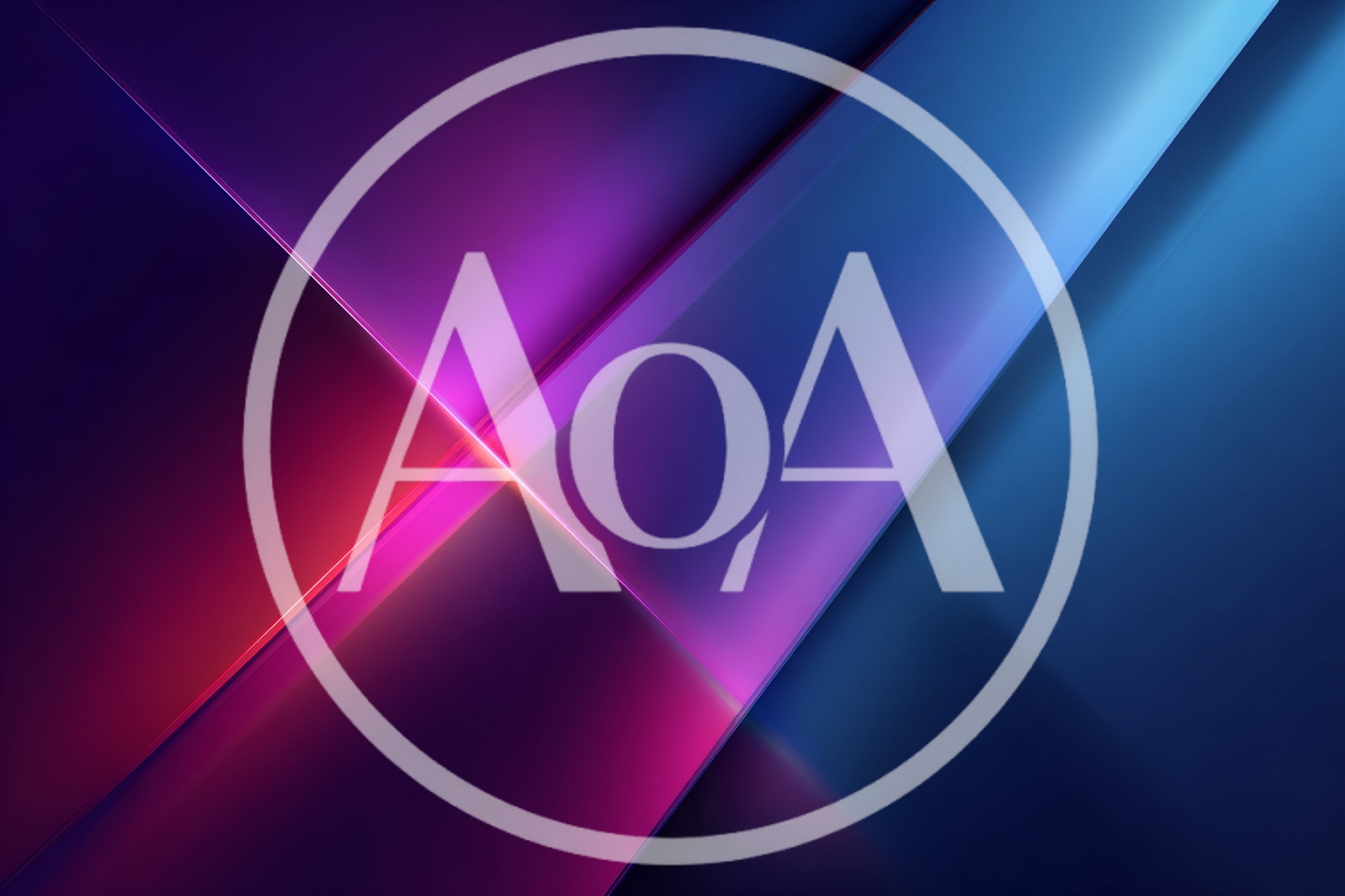 Abstract Geometric Background With Glowing Neon Light Beams