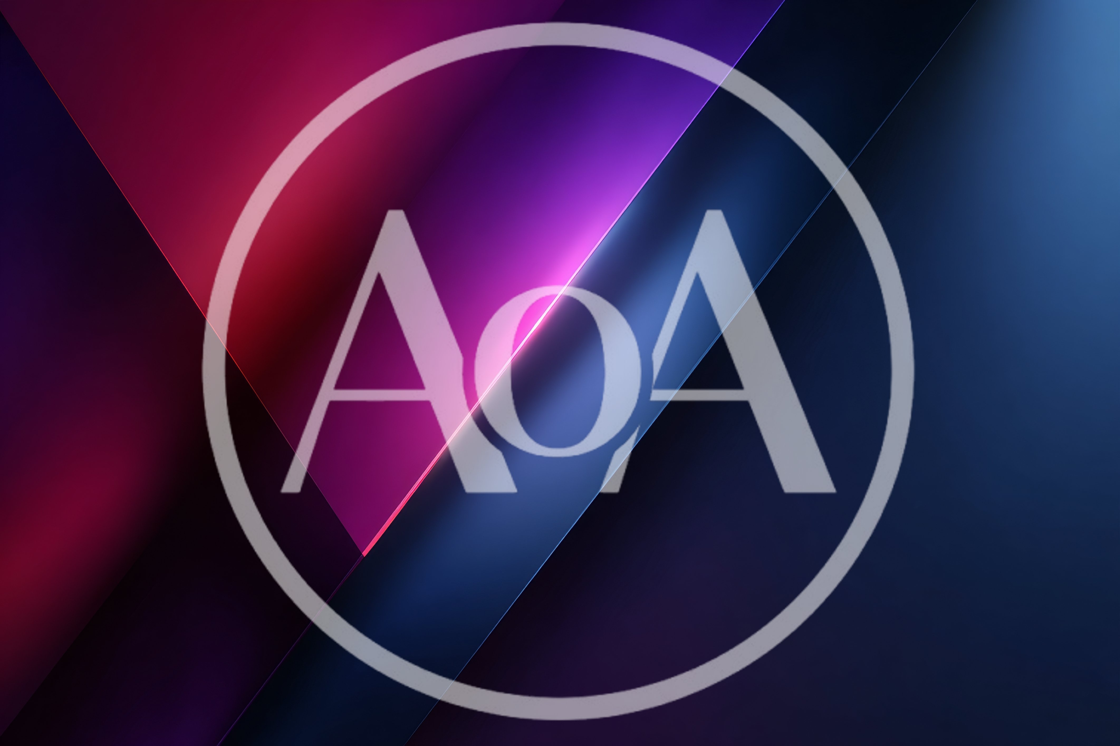 Abstract Geometric Background With Vibrant Purple And Blue Light