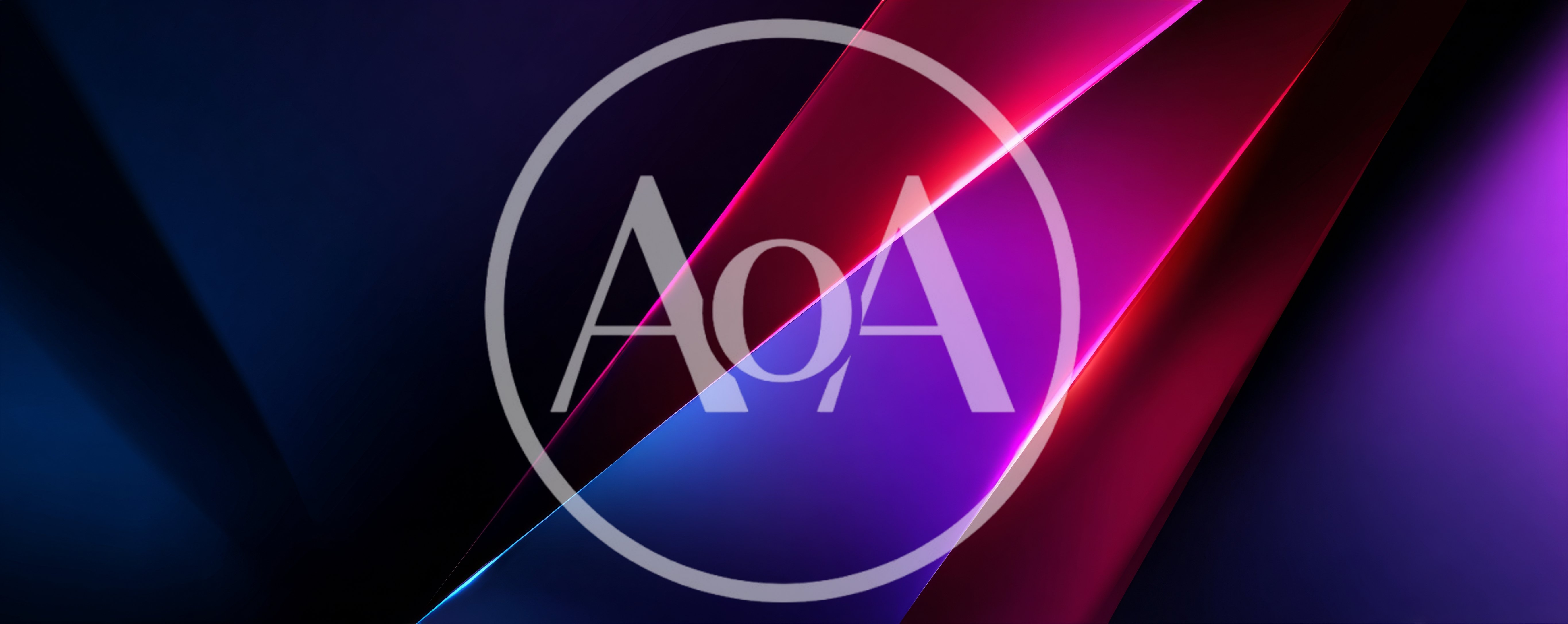 Abstract Geometric Background With Glowing Neon Light Streaks