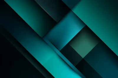 Abstract Geometric Background With Teal And Dark Layers