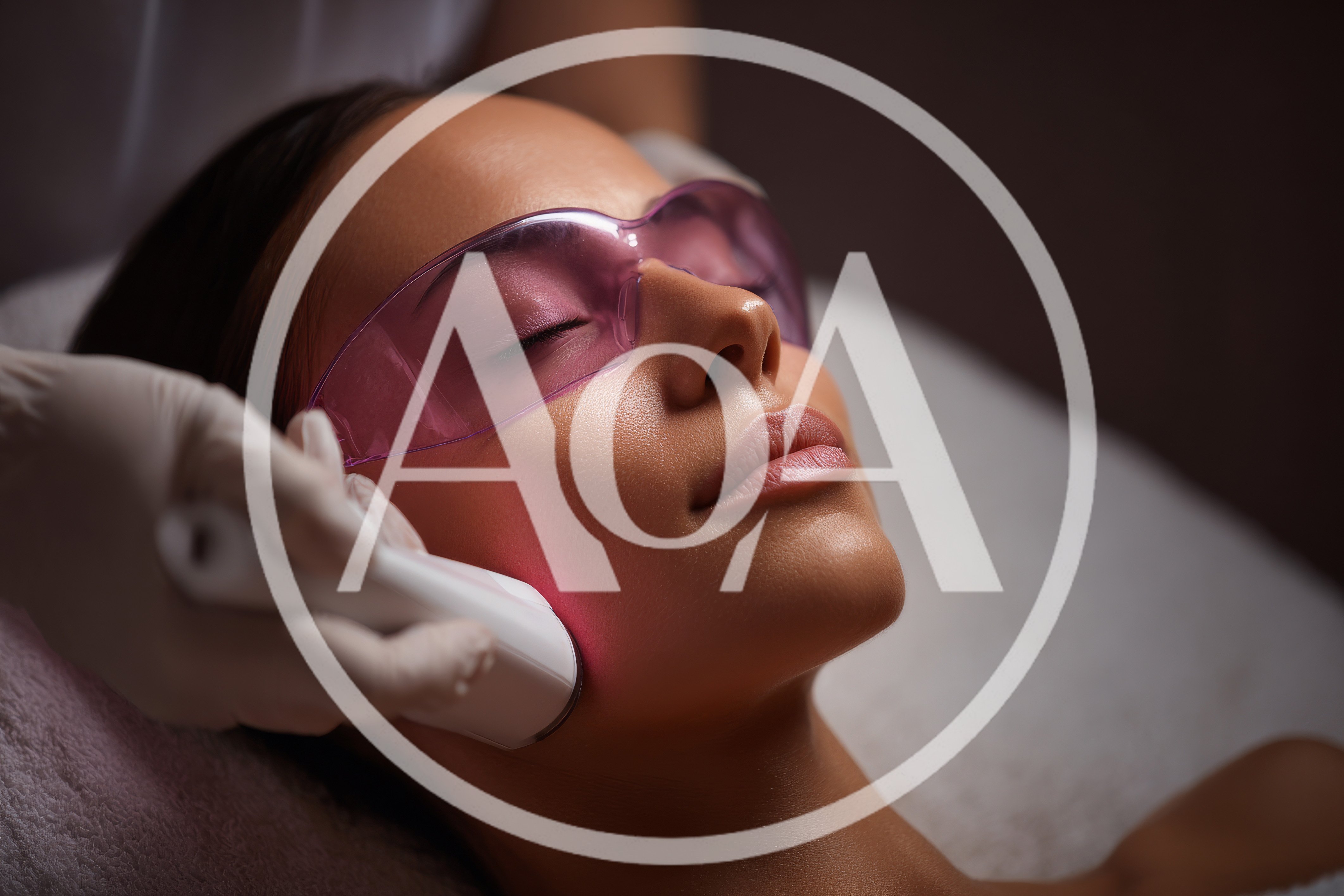 Woman Receiving Professional Laser Skin Rejuvenation Treatment