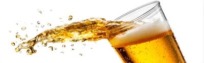 Golden Beer Pouring From A Glass
