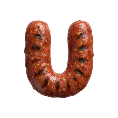Grilled Sausage Shaped Like The Letter U