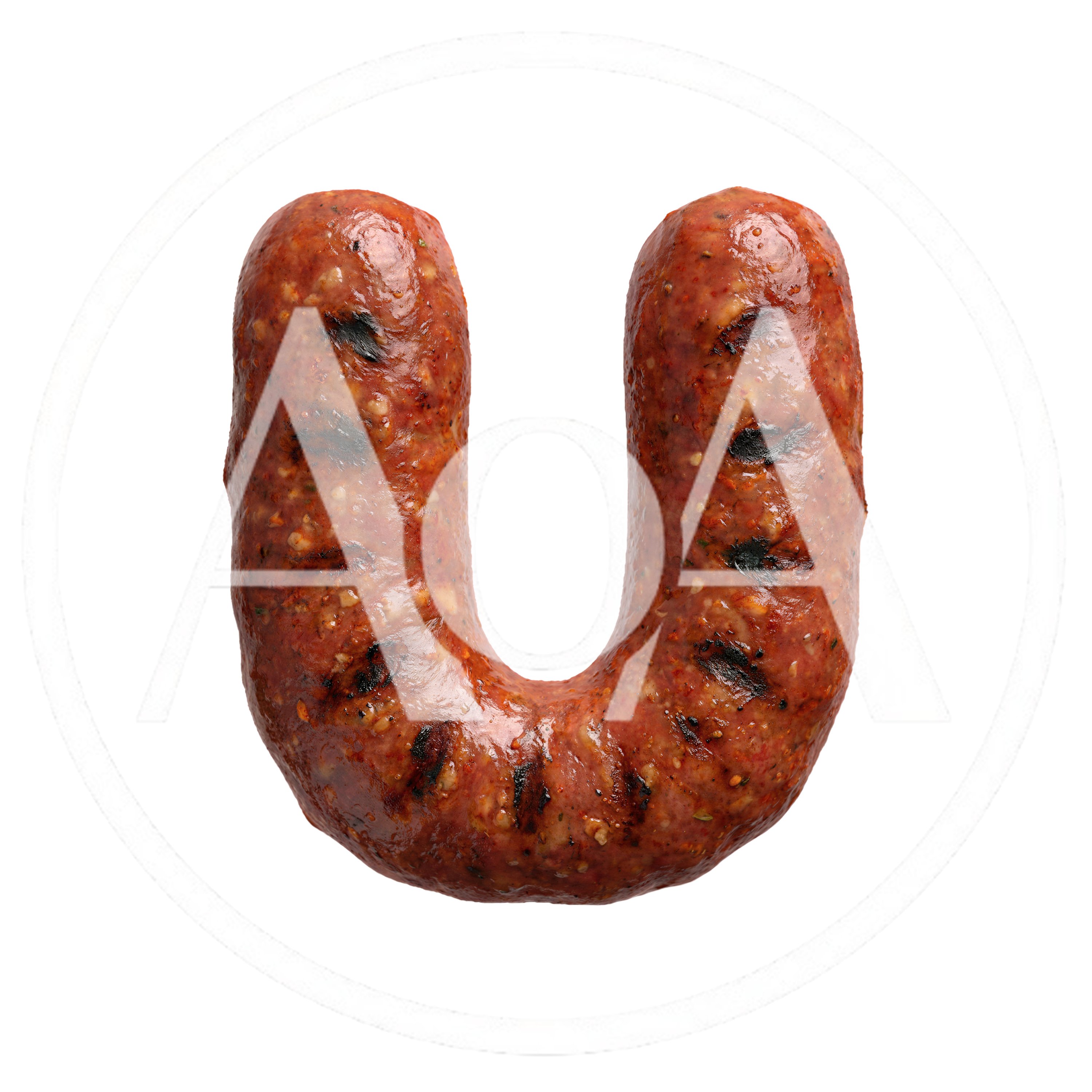 Grilled Sausage Shaped Like The Letter U