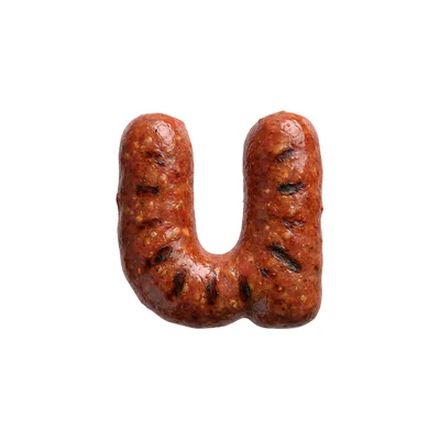 Grilled Sausage Shaped Like The Letter U