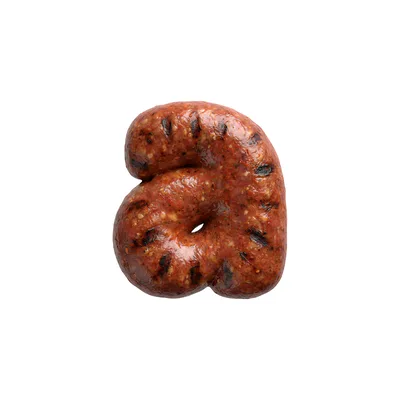 Grilled Sausage Shaped Like The Letter A