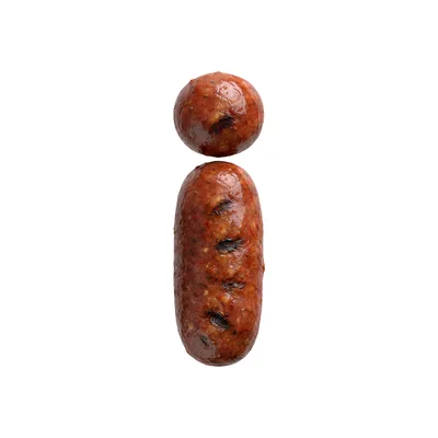 Grilled Sausage Shaped Like The Letter I