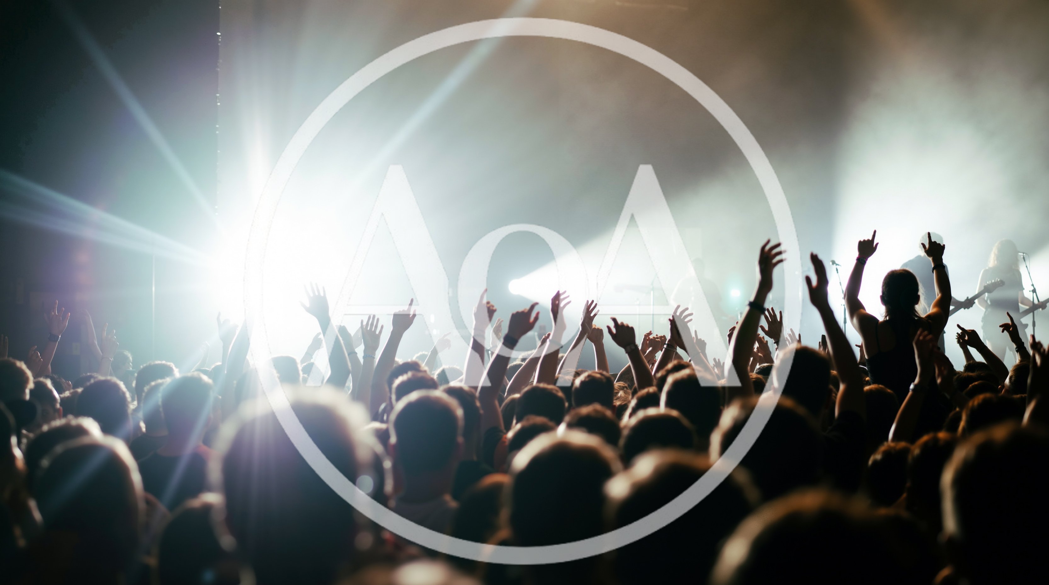 Crowd With Raised Hands At A Live Music Concert