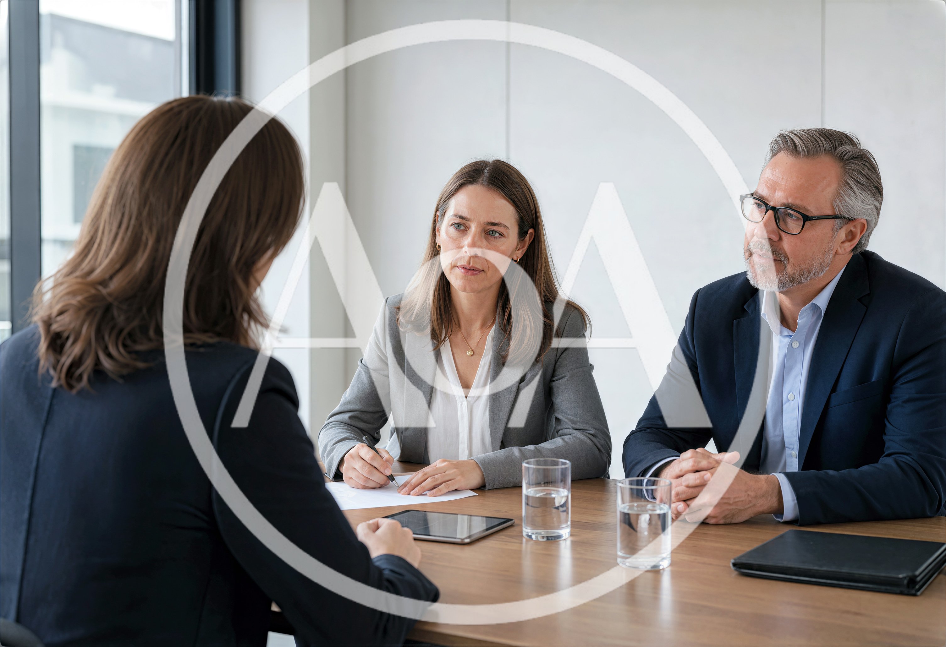 Professional Job Interview With Two Hiring Managers