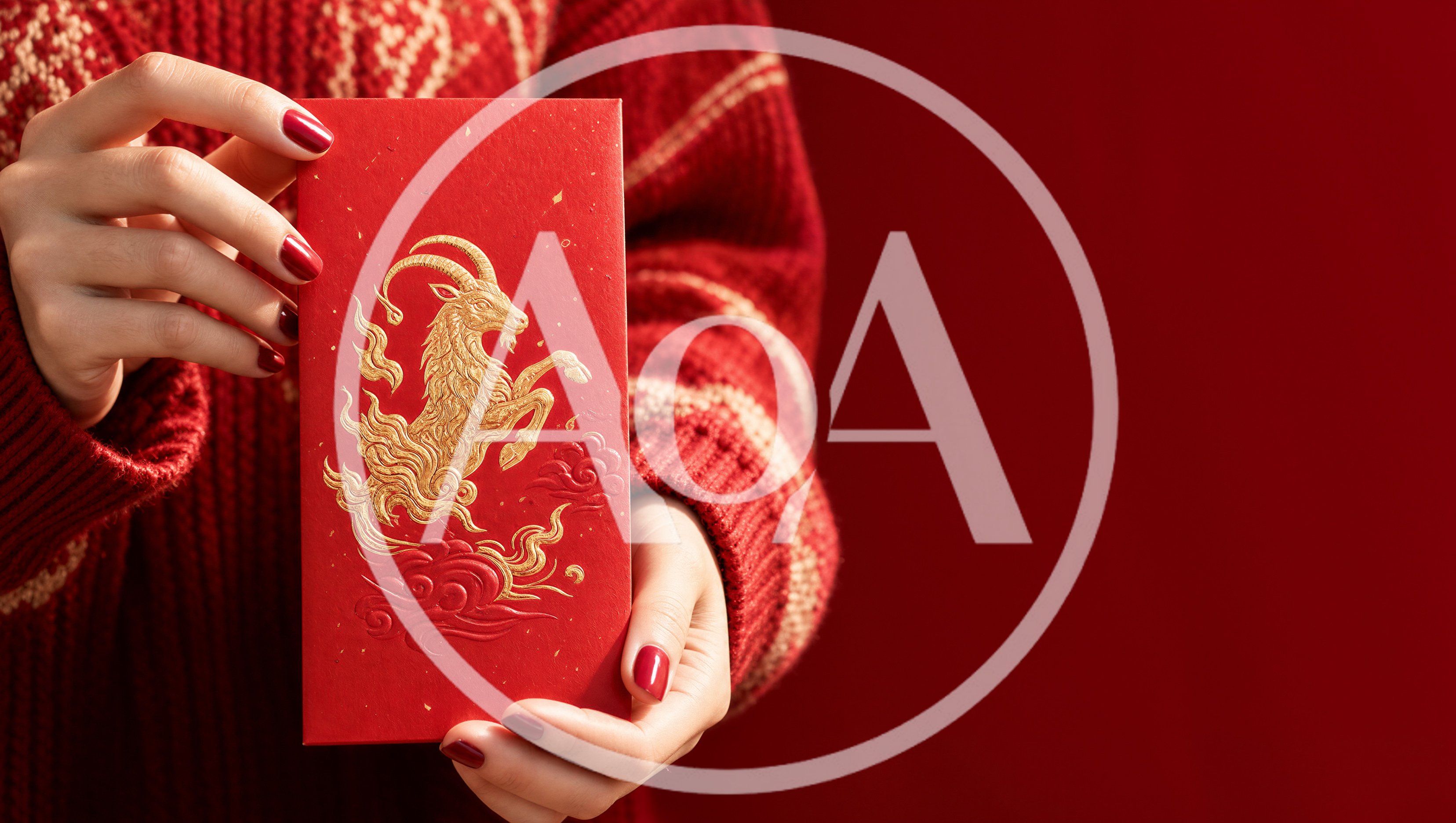 Person Holding Red Chinese New Year Envelope