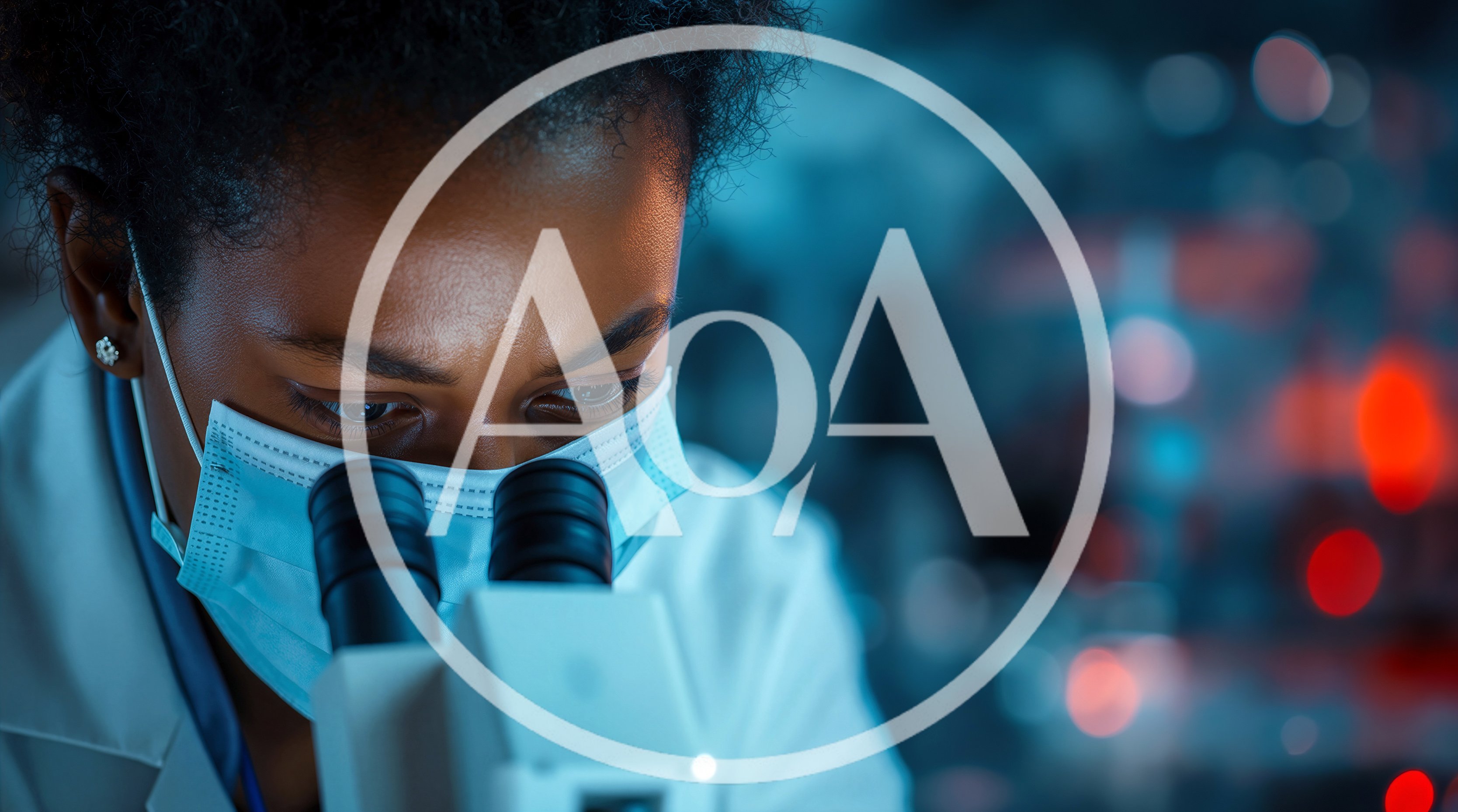 Scientist Examining Samples Through A Laboratory Microscope