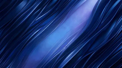 Abstract Blue Silk Fabric Waves Background