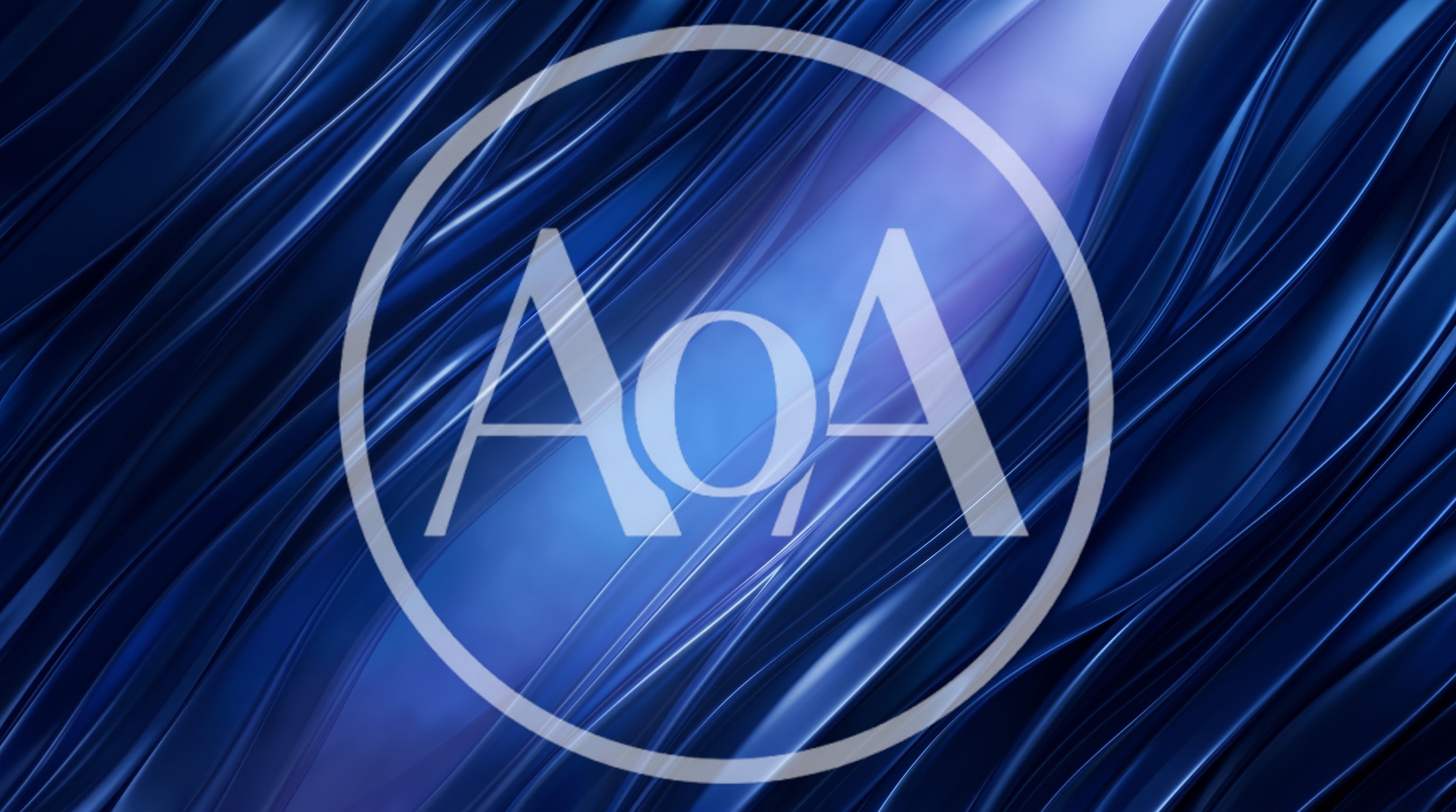 Abstract Blue Silk Fabric Waves Background
