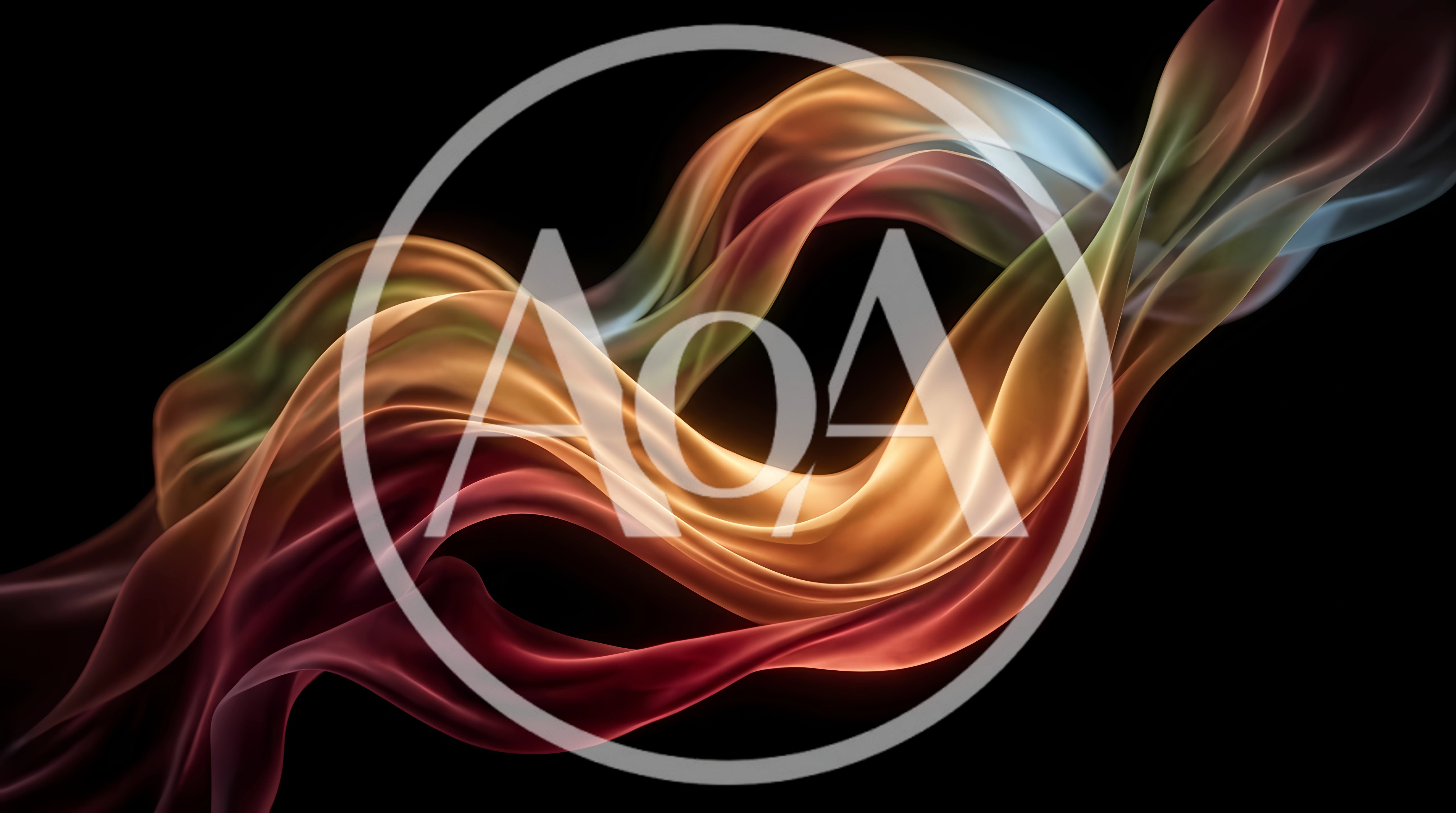 Abstract Flowing Silk Fabric Waves