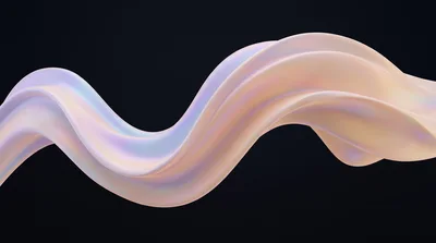 Abstract Iridescent Fluid Wave Motion