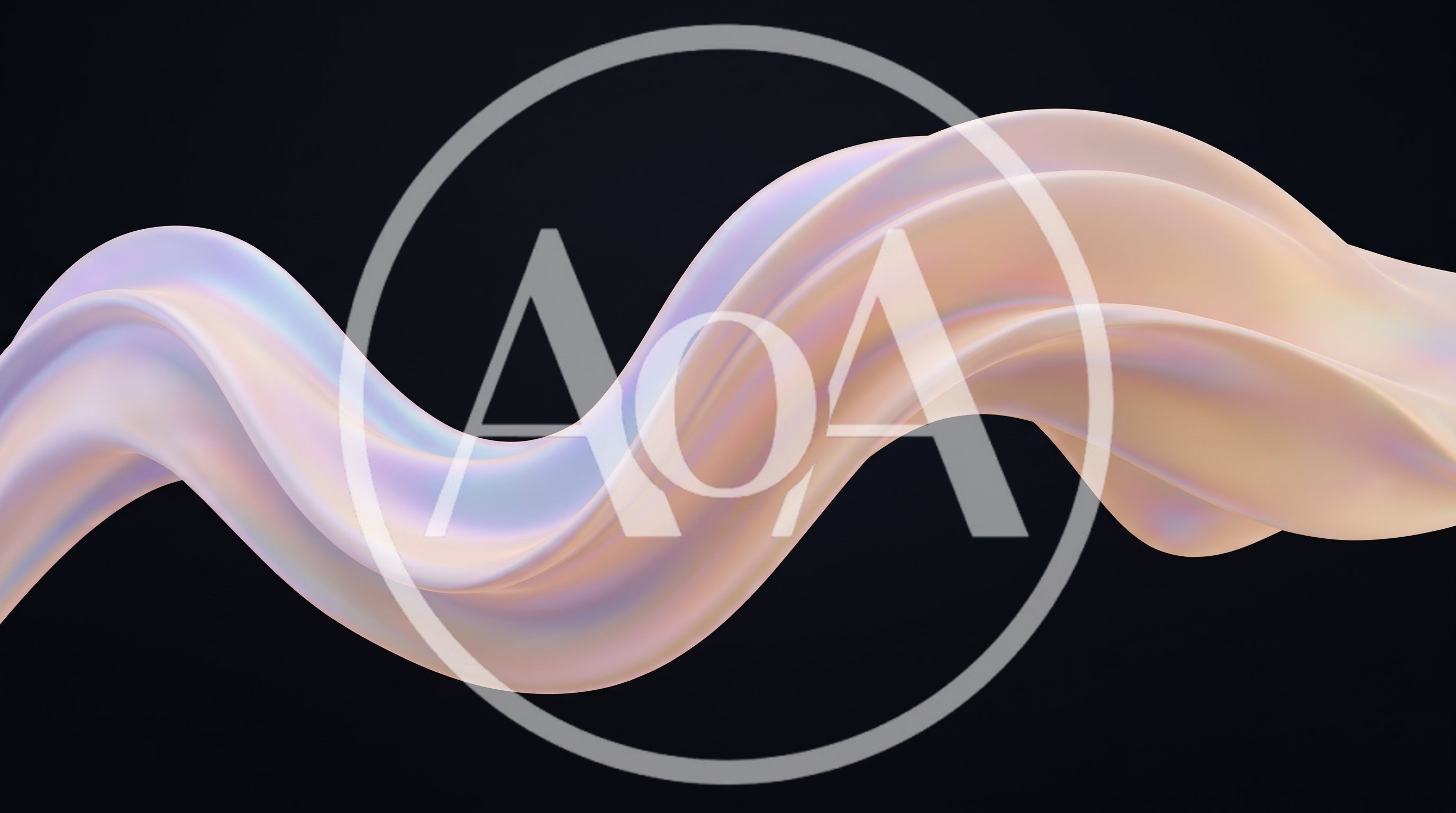 Abstract Iridescent Fluid Wave Motion