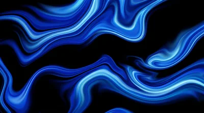 Abstract Blue Liquid Flowing Motion Background