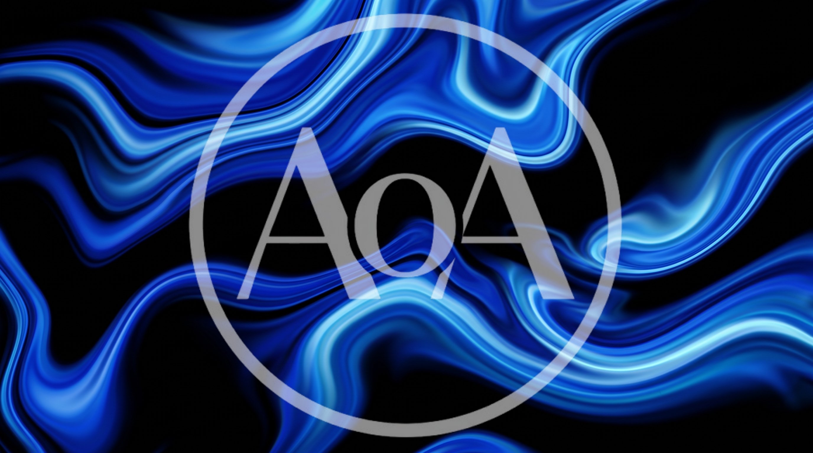 Abstract Blue Liquid Flowing Motion Background