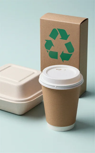Eco Friendly Takeout Packaging With Coffee Cup
