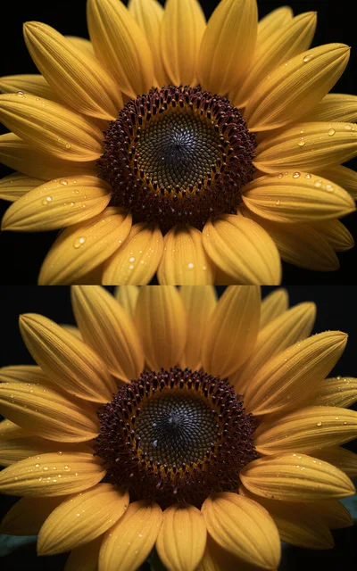 Macro Close Up Of A Vibrant Sunflower