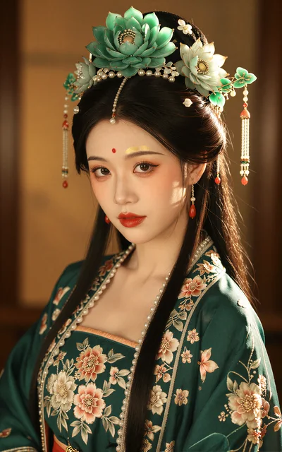 Portrait Of A Young Woman In Traditional Chinese Hanfu
