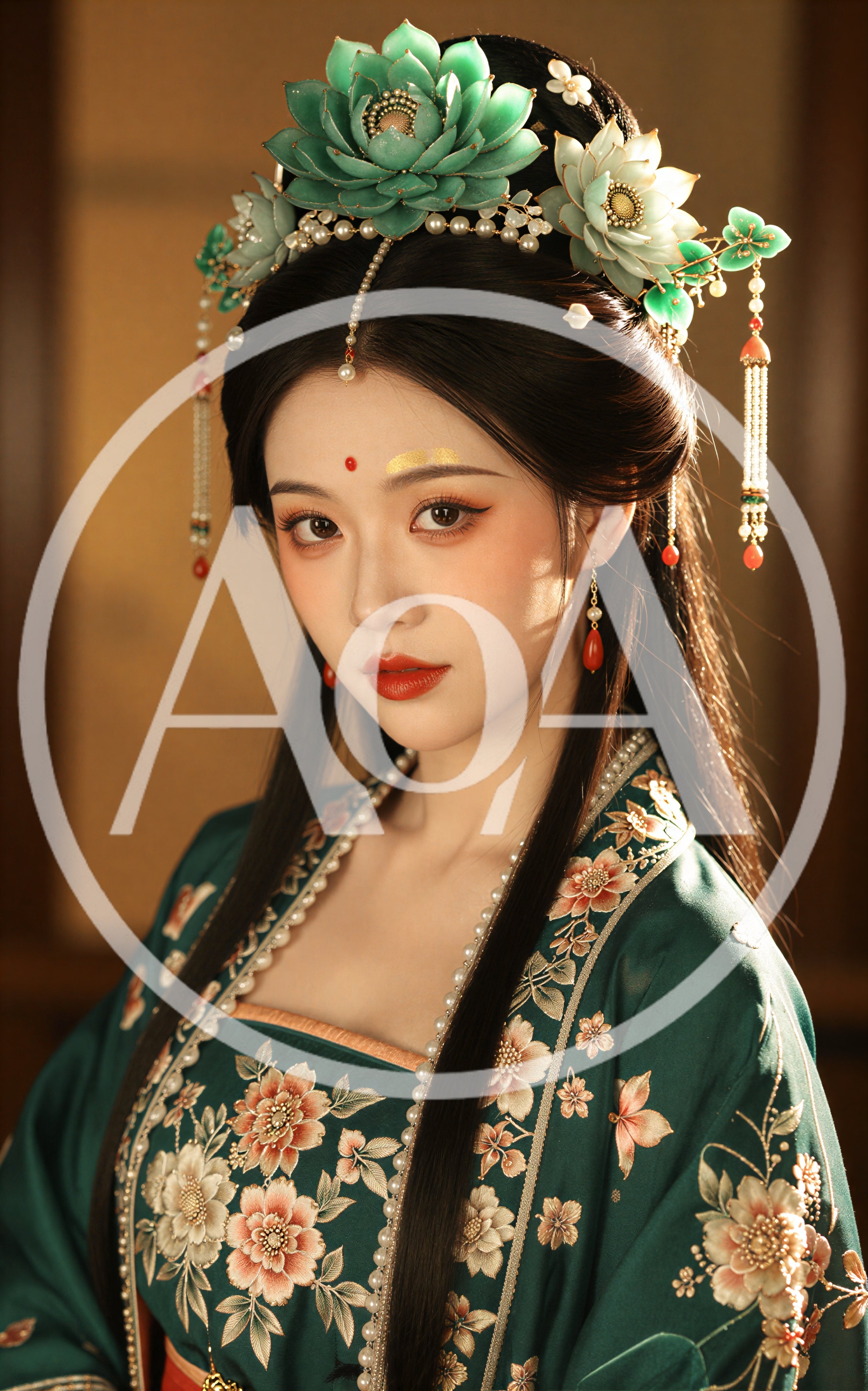 Portrait Of A Young Woman In Traditional Chinese Hanfu