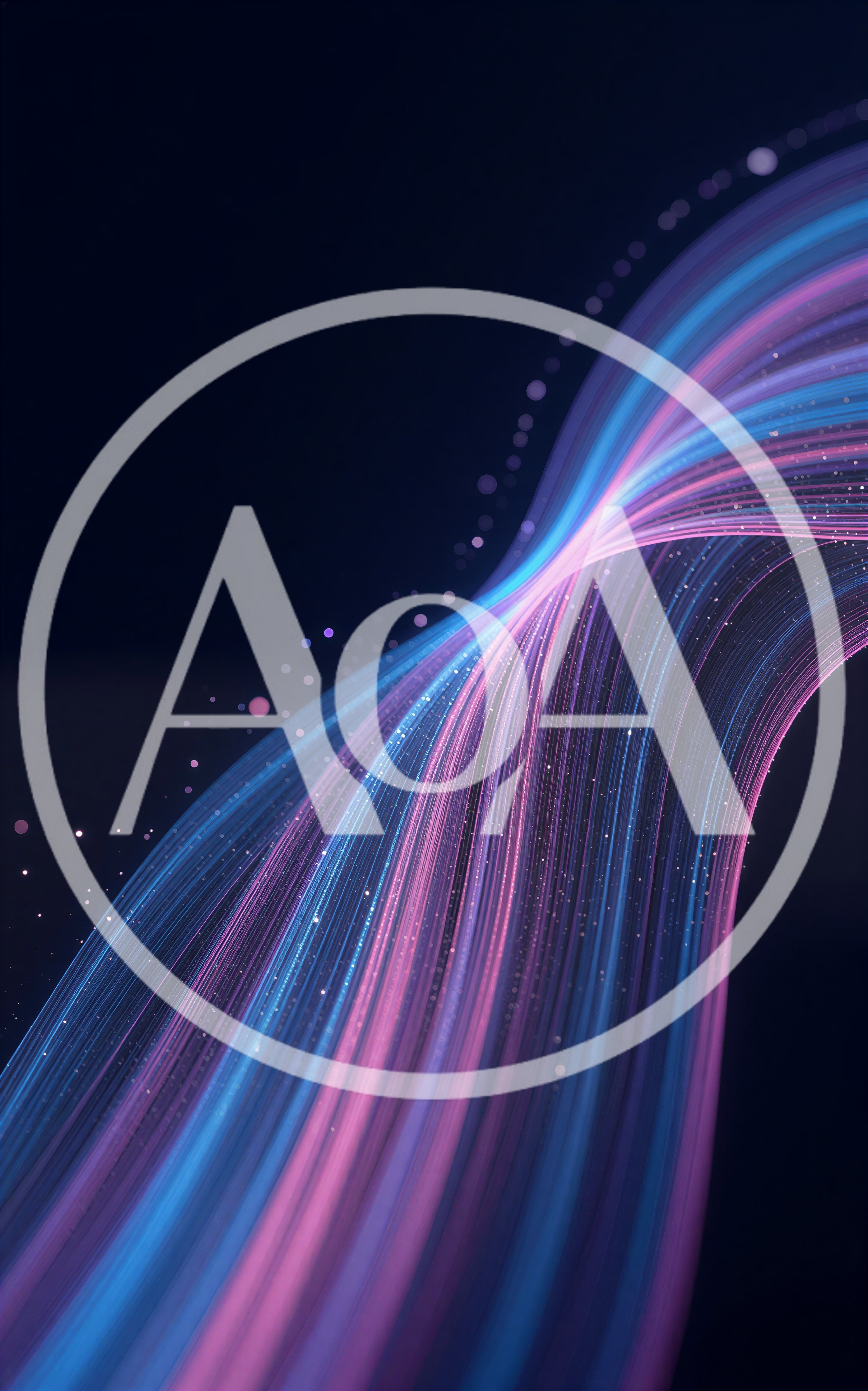 Abstract Flowing Light Waves With Particle Effects