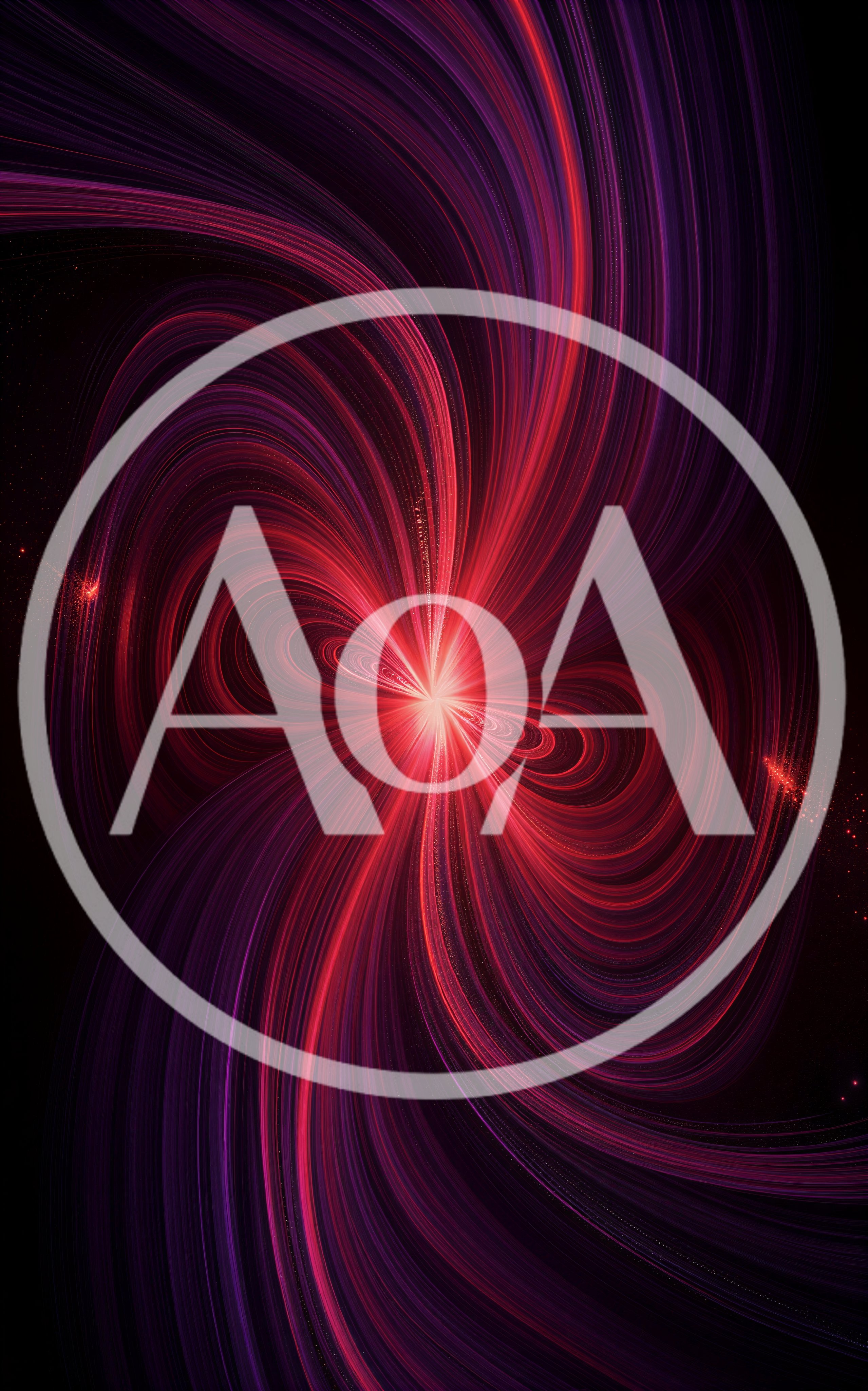 Abstract Red And Purple Swirling Light Energy Vortex