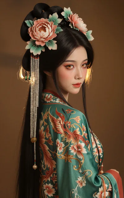 Portrait Of A Woman In Traditional Chinese Hanfu