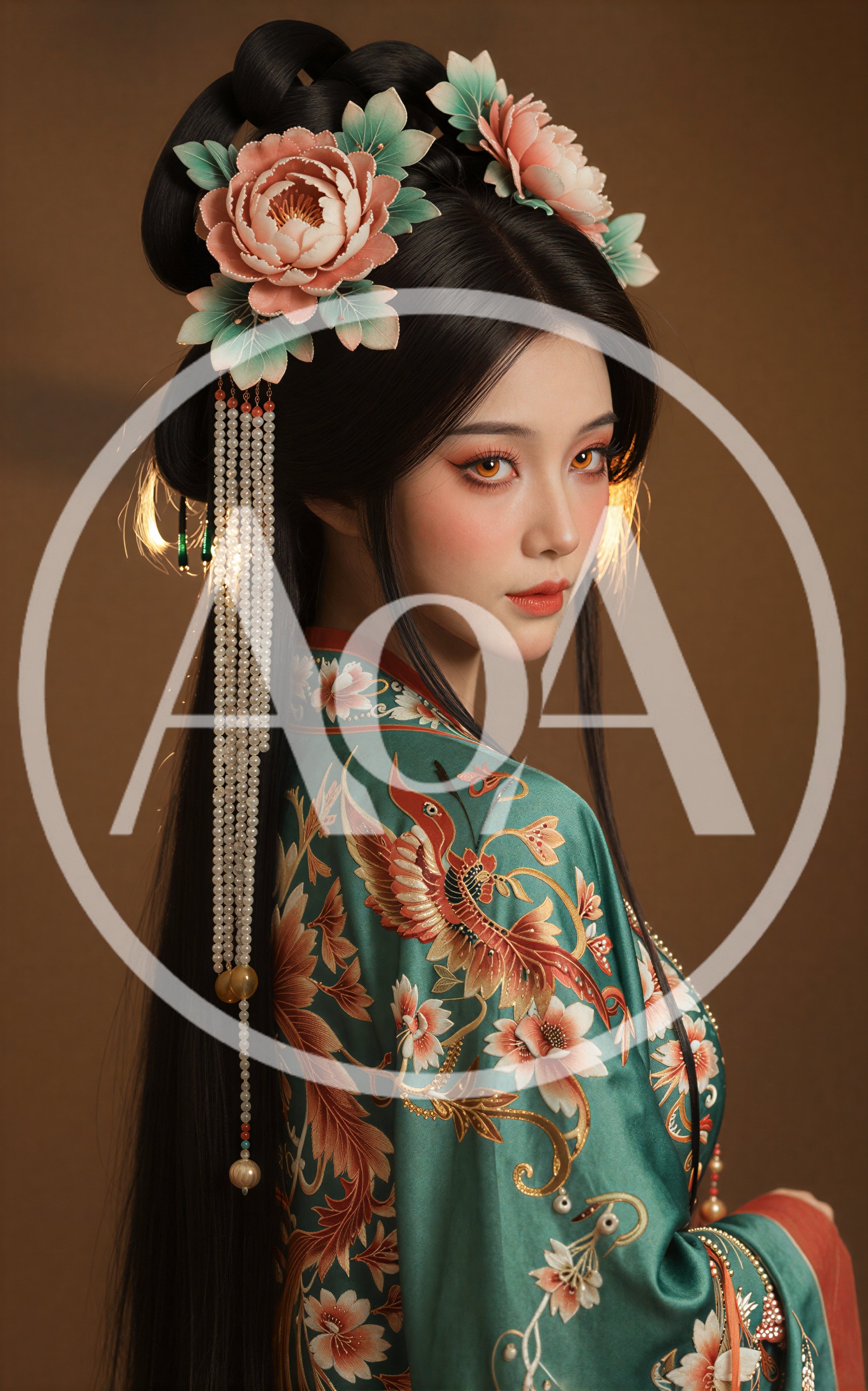 Portrait Of A Woman In Traditional Chinese Hanfu