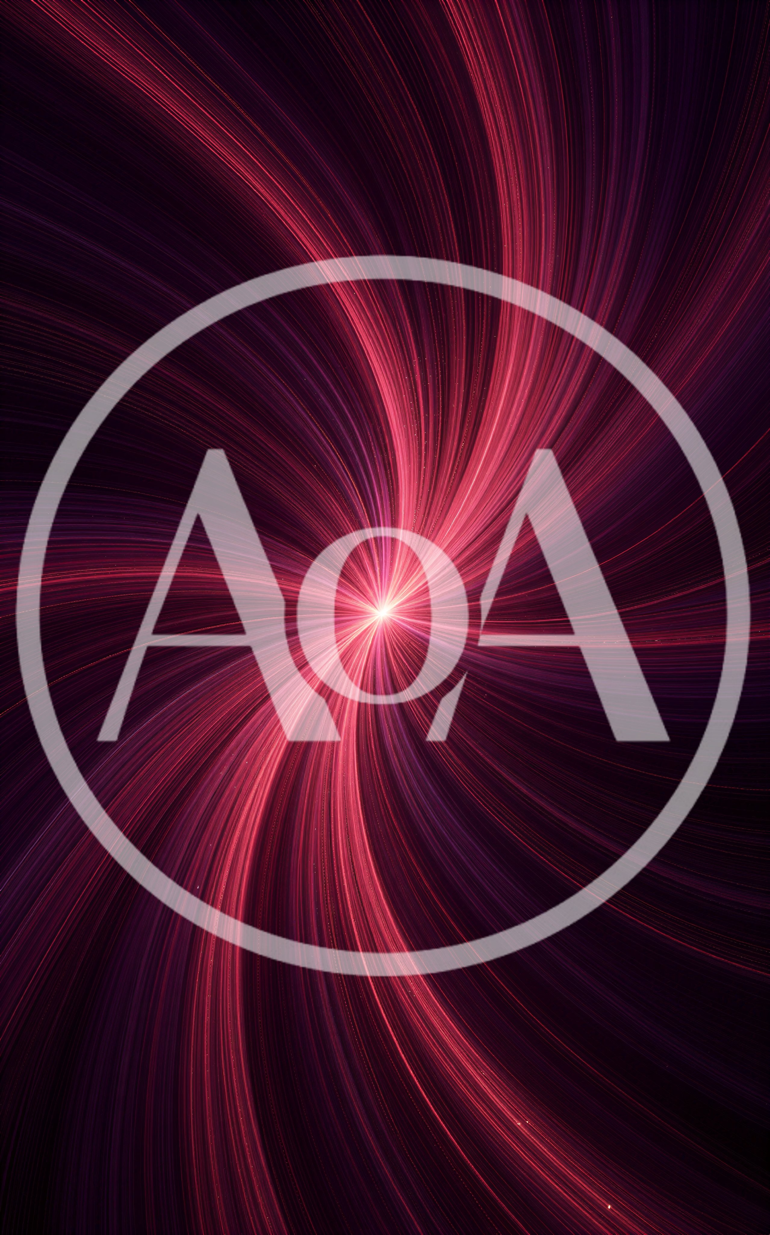 Abstract Red Light Rays Swirling In Dark Space