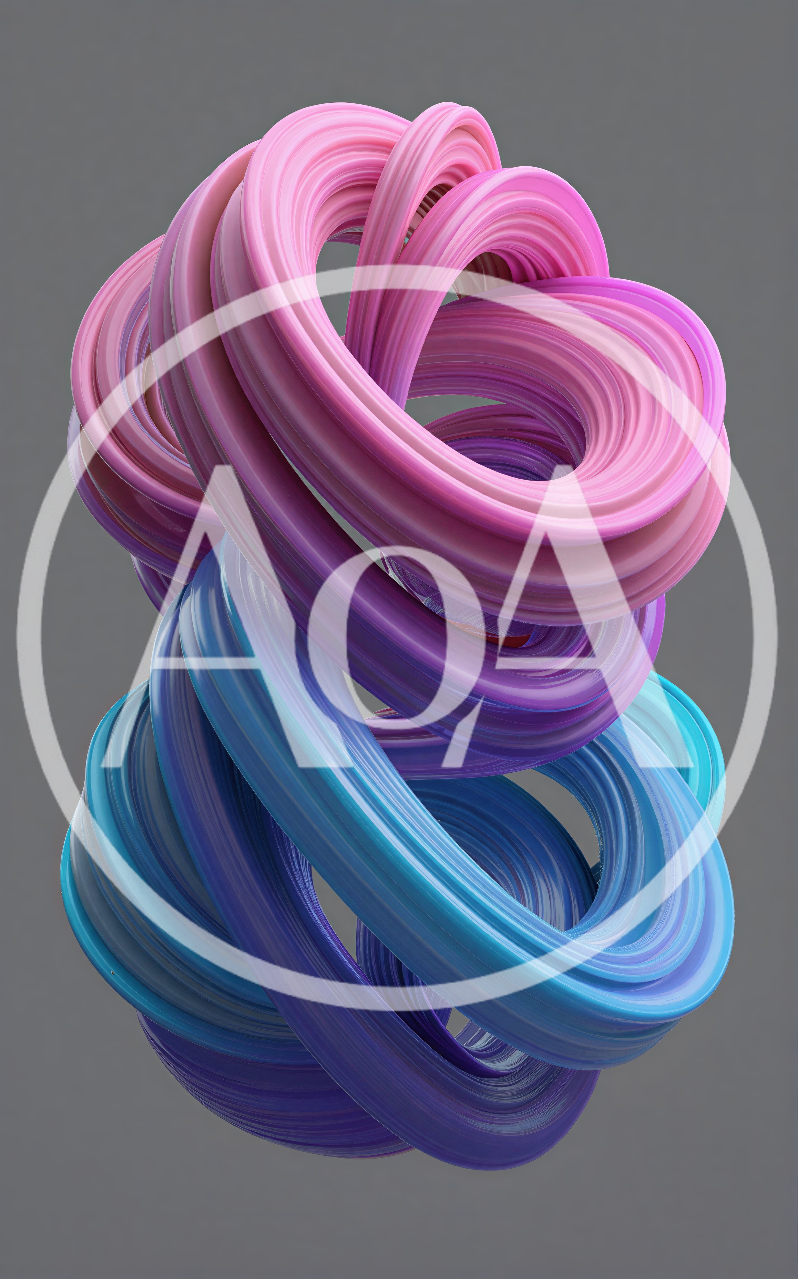 Abstract 3D Twisted Ribbon Shape