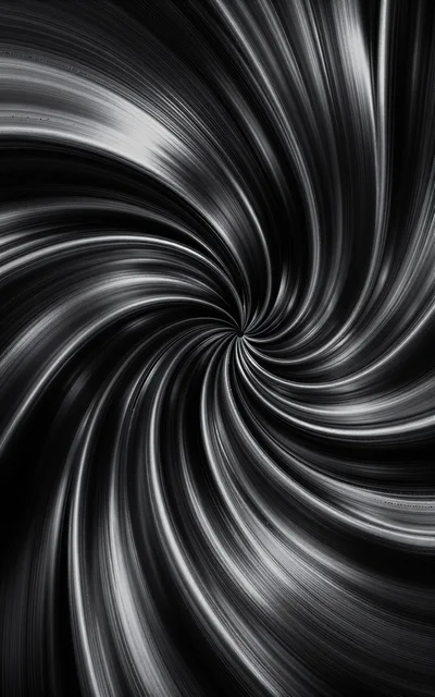 Abstract Monochrome Swirling Vortex Motion Background