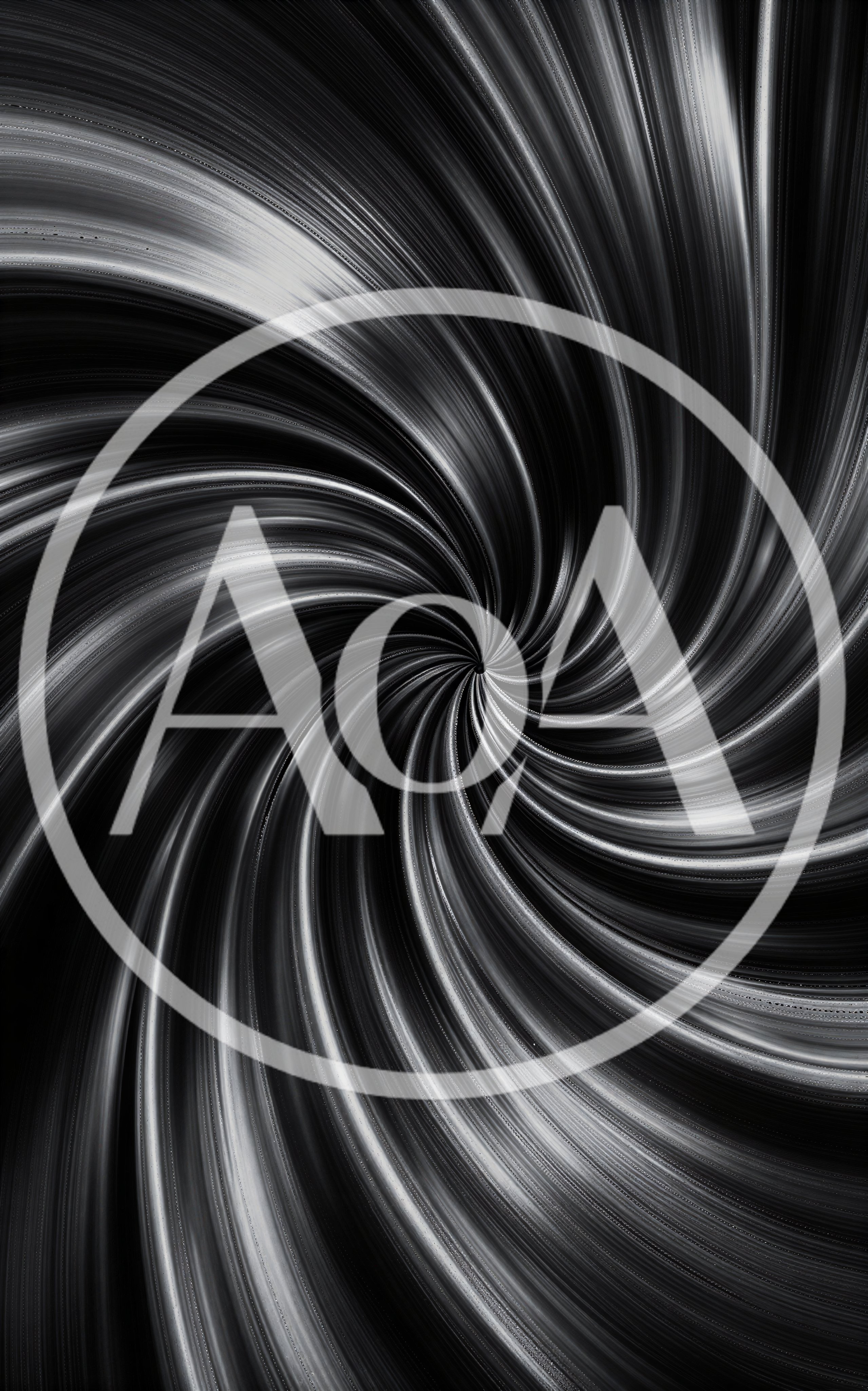 Abstract Monochrome Swirling Vortex Motion Background