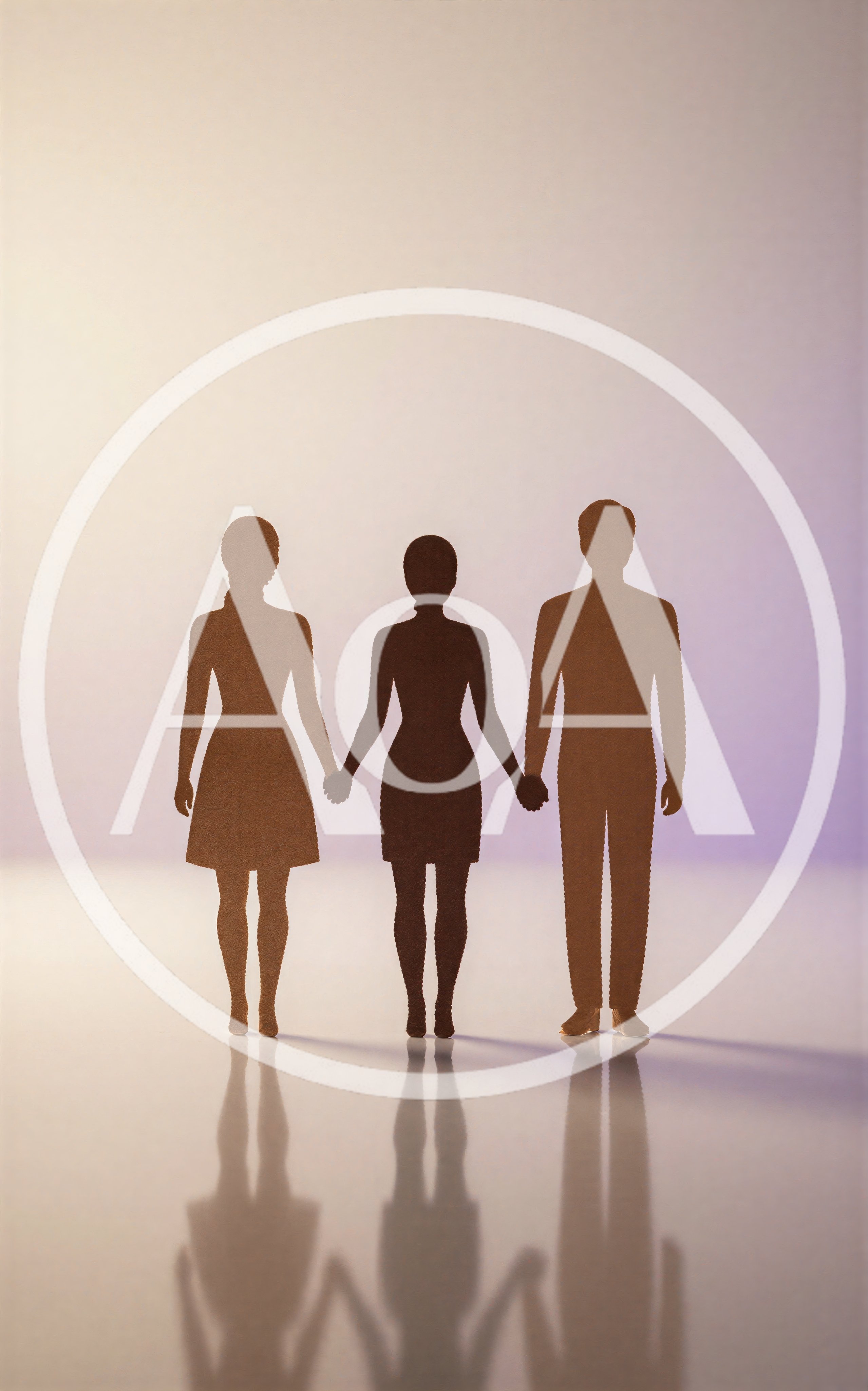 Paper Cutout Figures Holding Hands